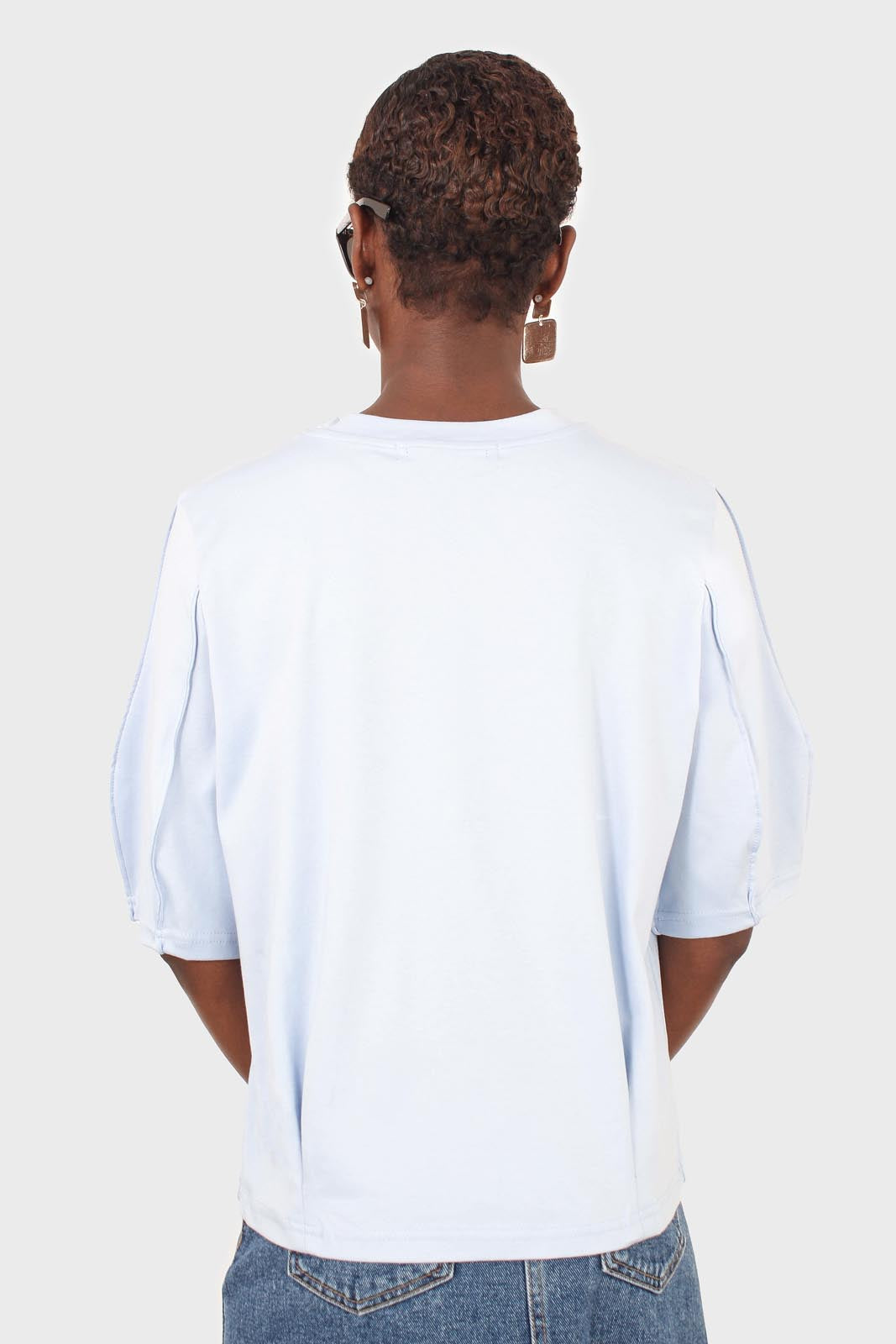 Baby blue sharp seamed tee_3