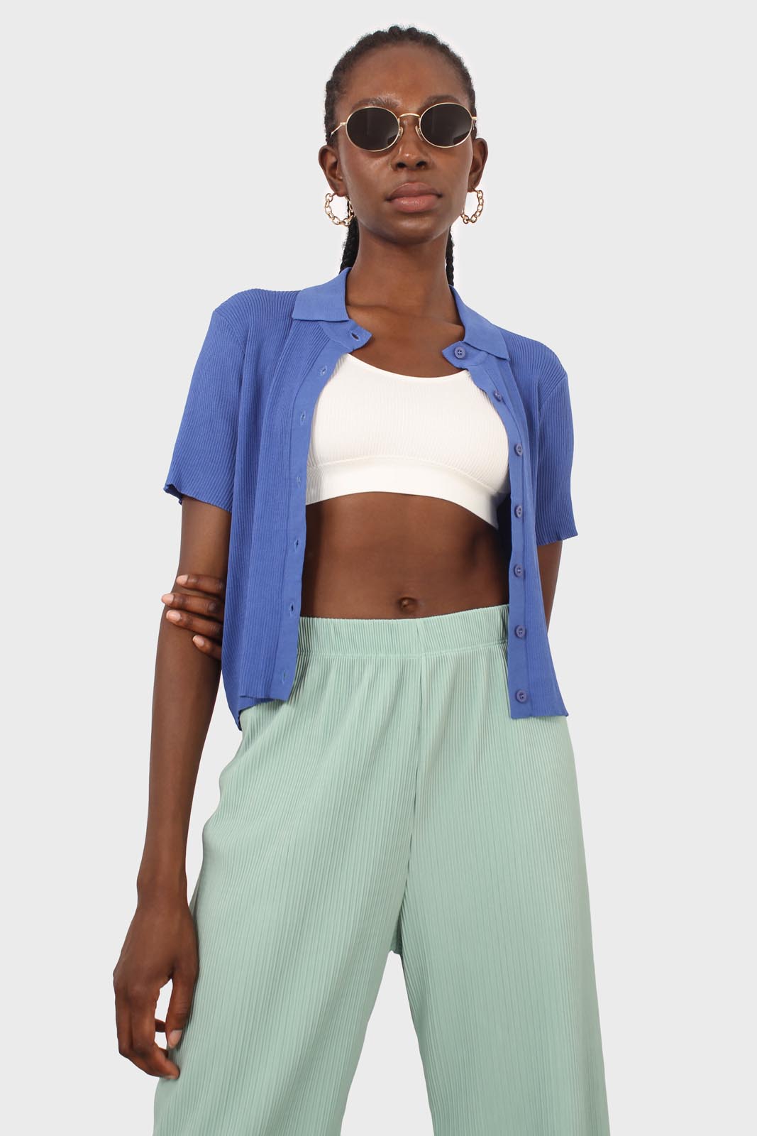 Mint micro pleated trousers_6