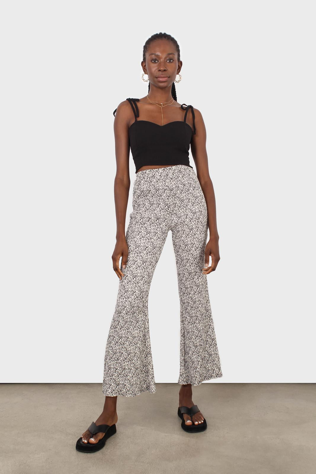 Black ruched back tie strap bustier_3