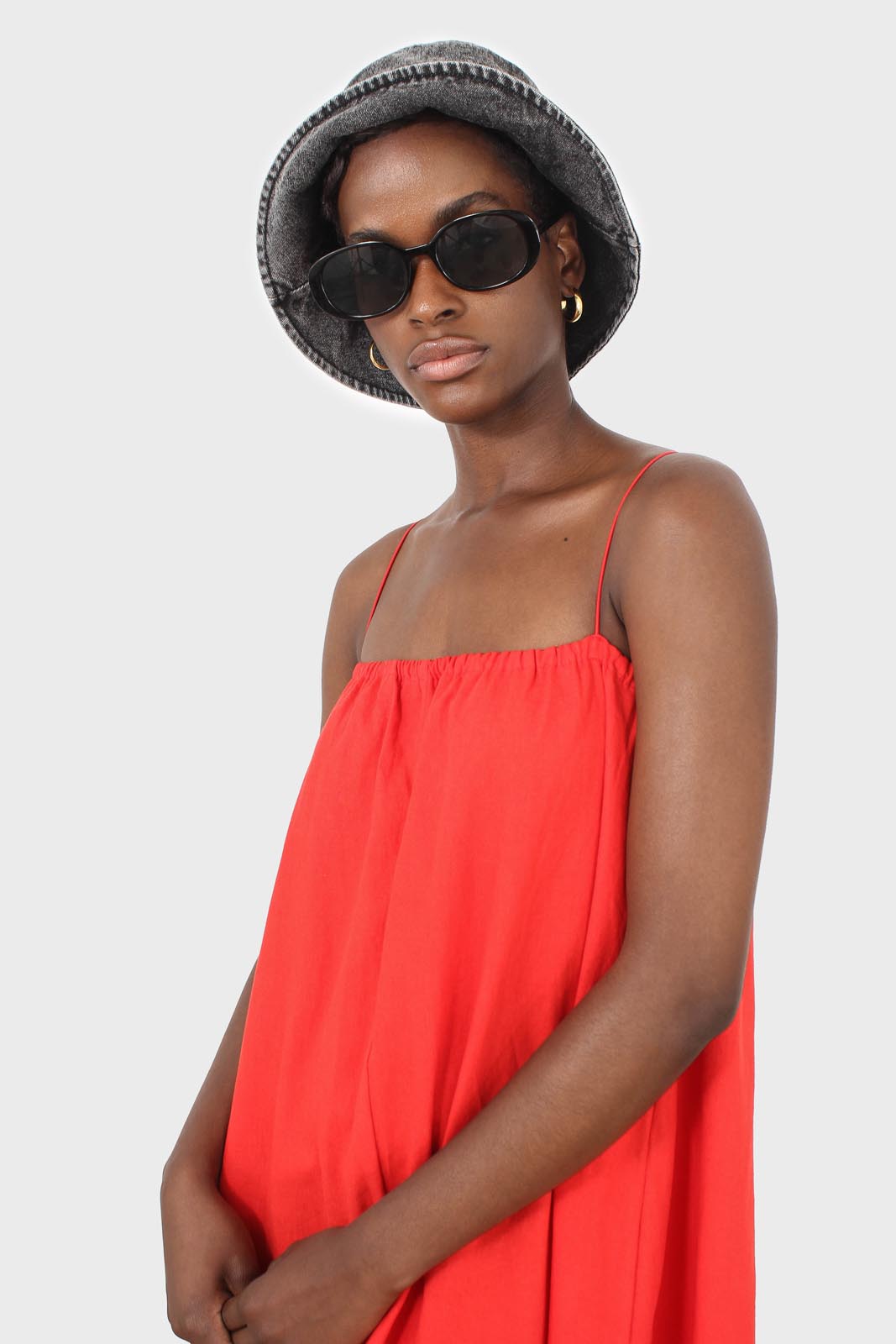 Washed black denim bucket hat_6