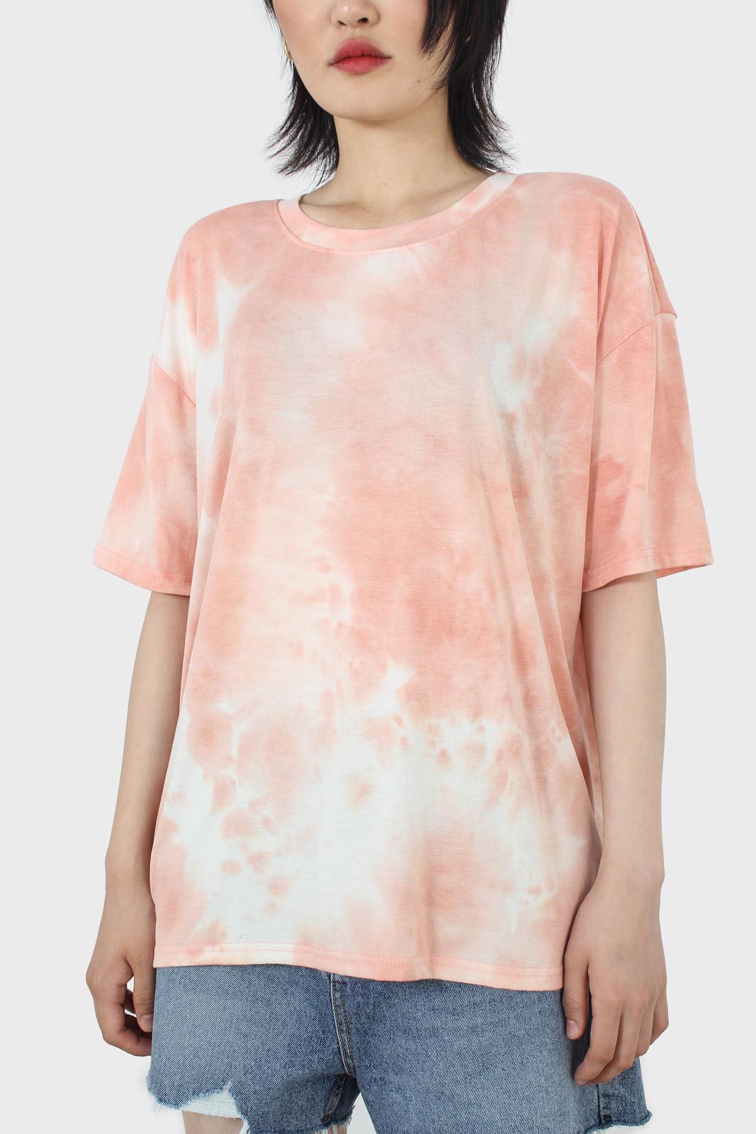 Pink and white tie dye t-shirt_4