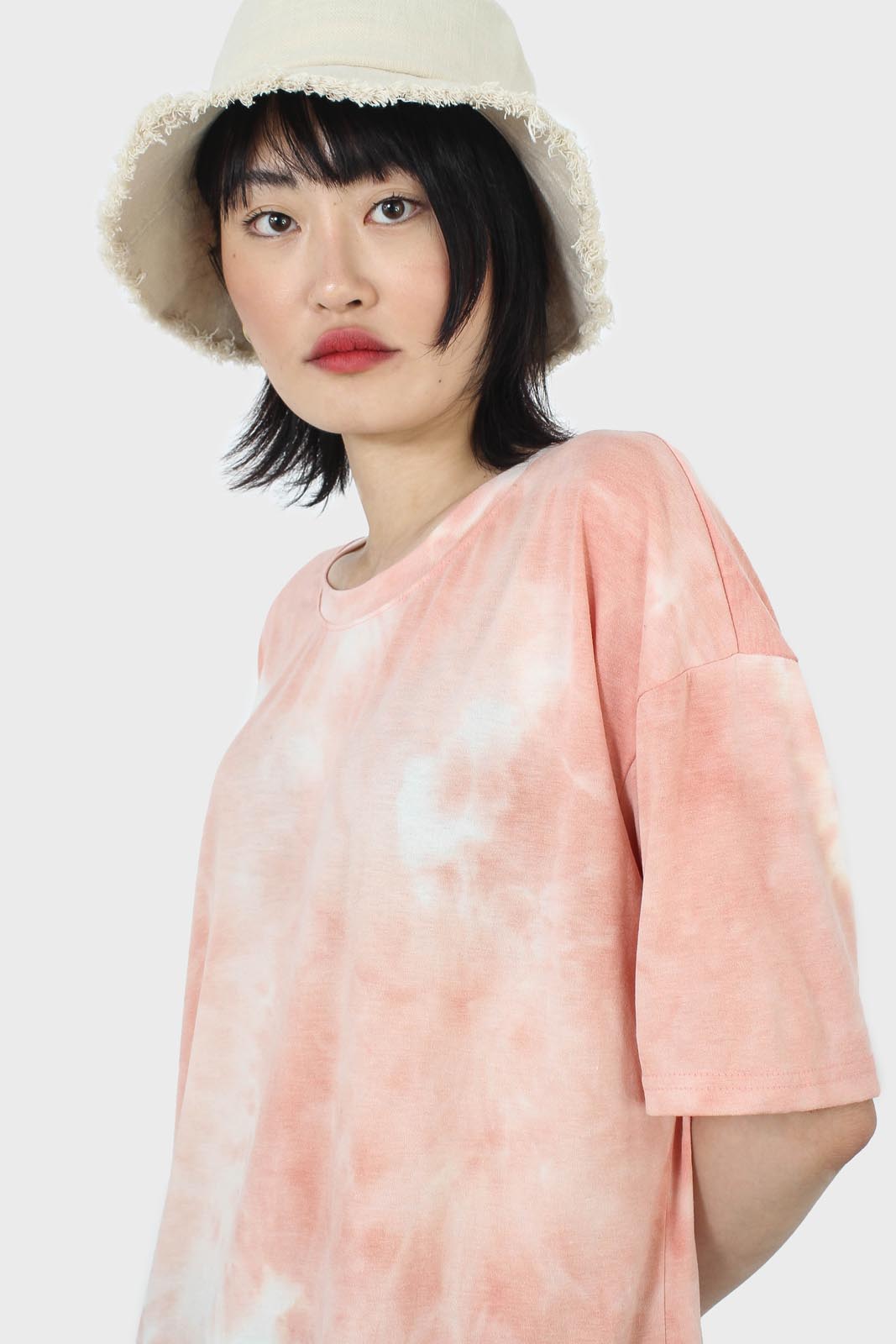 Pink and white tie dye t-shirt_3