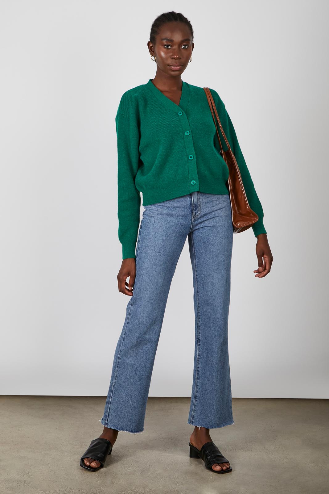 Emerald green smart cardigan_6