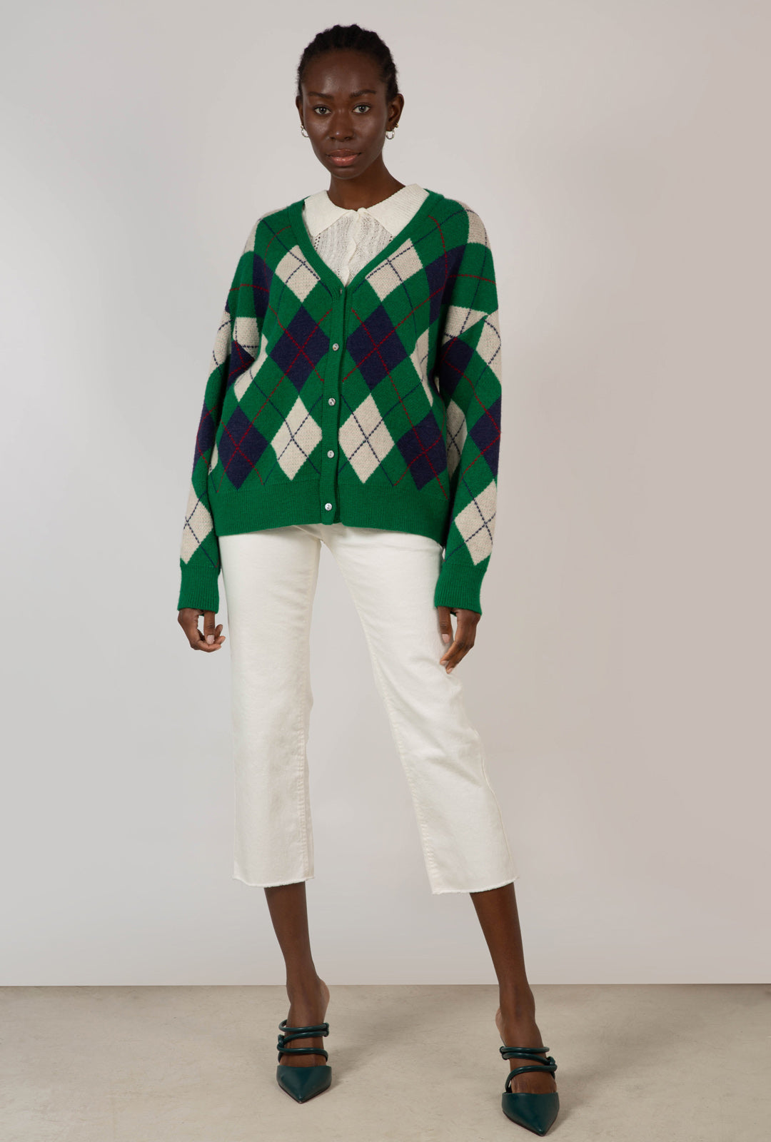 Green and navy argyle intarsia cardigan_4