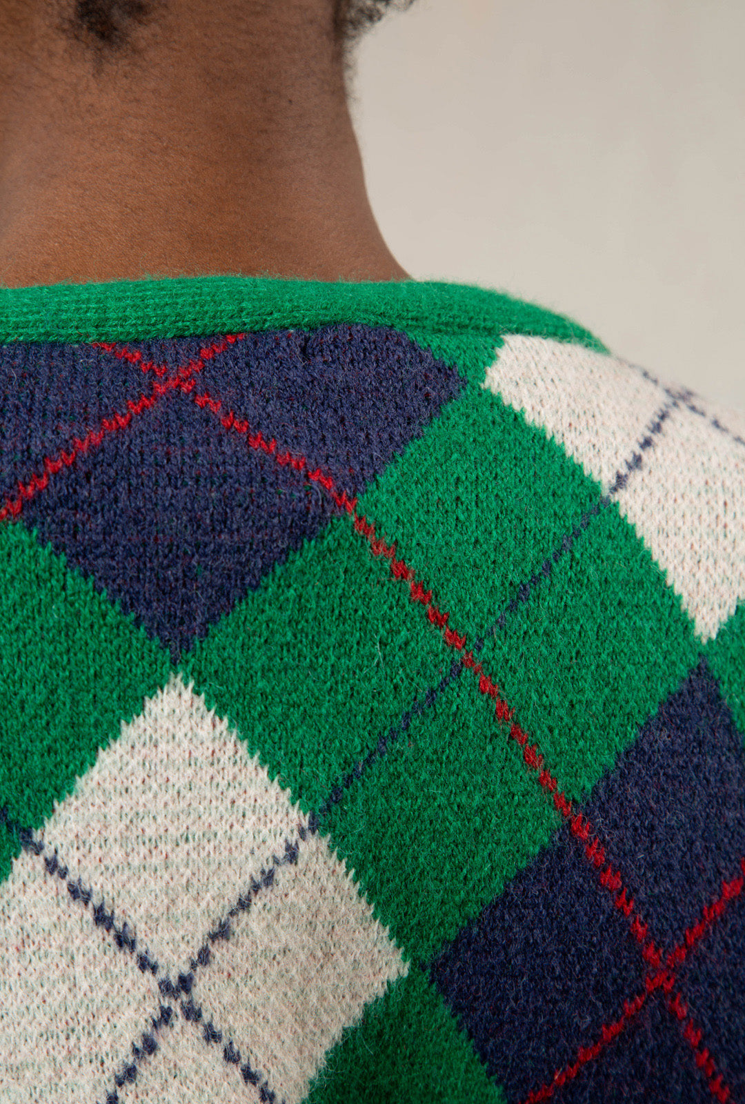 Green and navy argyle intarsia cardigan_7