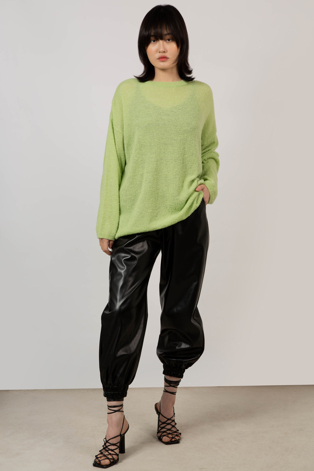 Bright green wool blend jumper_4
