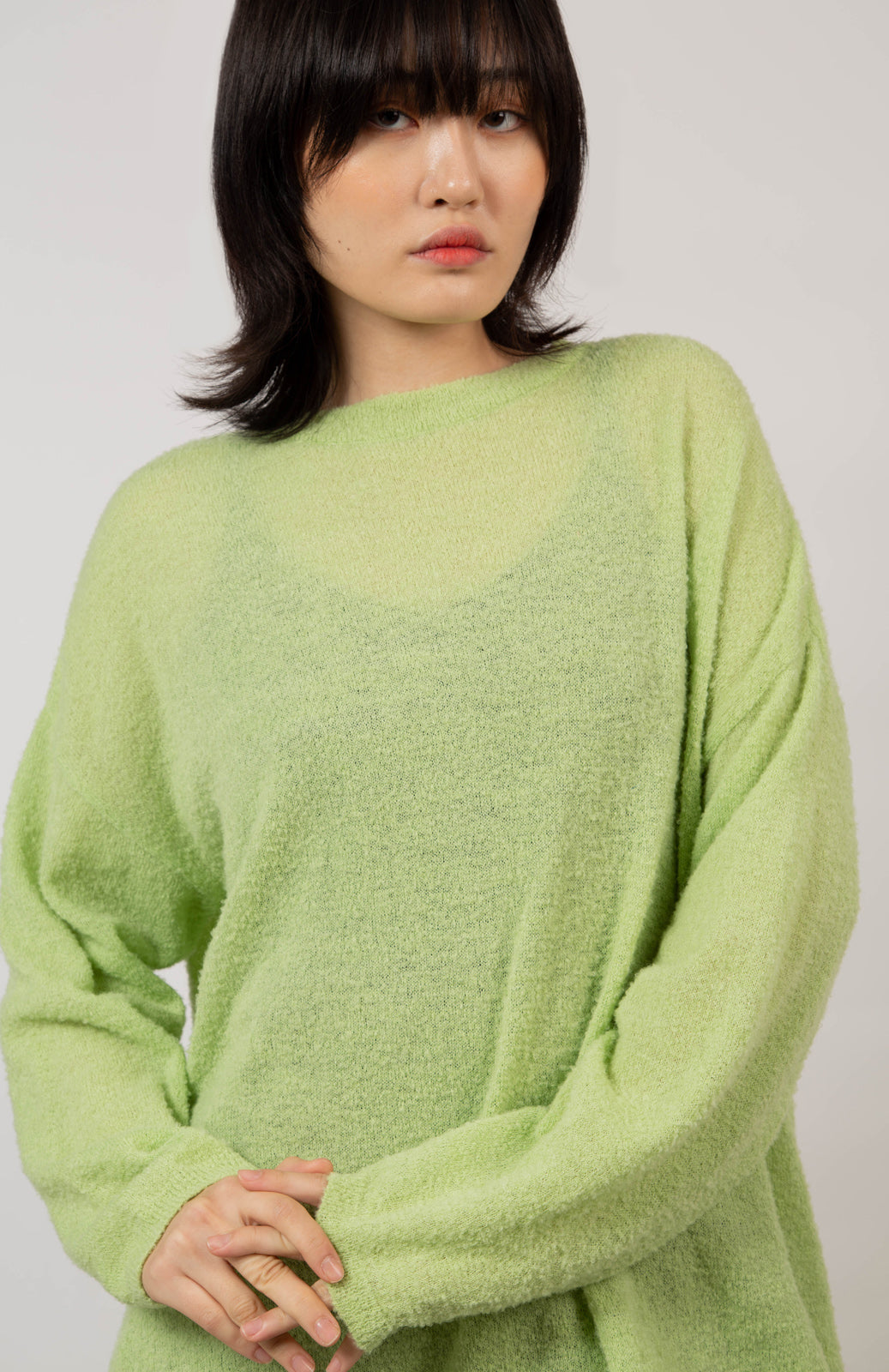 Bright green wool blend jumper_2