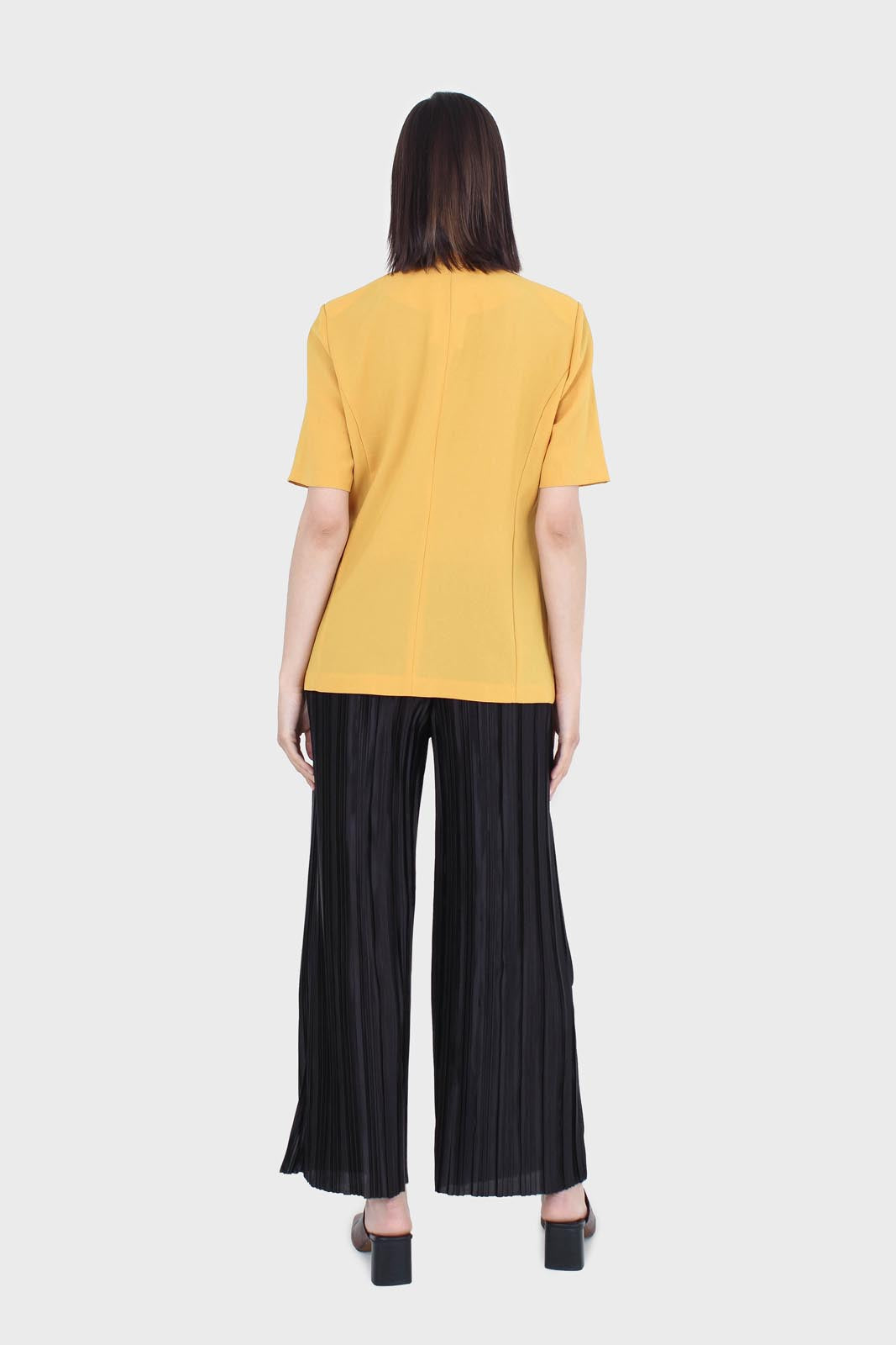 Bright yellow flap pocket oversized jacket_4