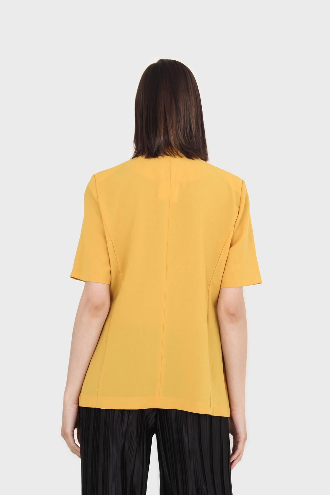 Bright yellow flap pocket oversized jacket_2