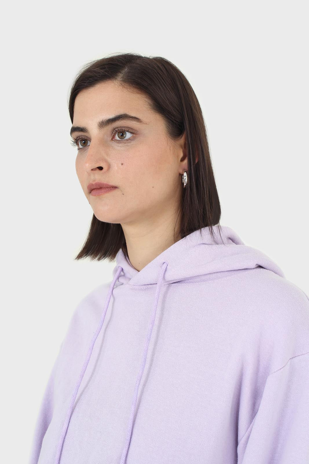 Lilac cropped hooded sweatshirt - set_5