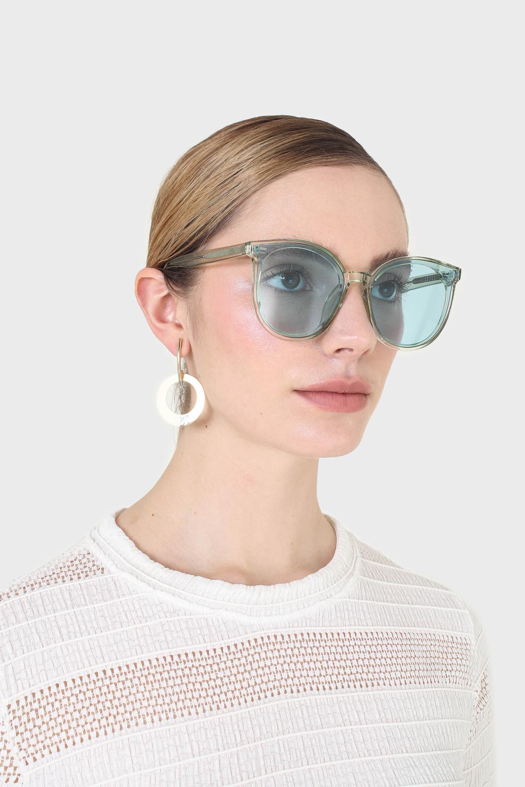 Green and blue perspex frame sunglasses_5