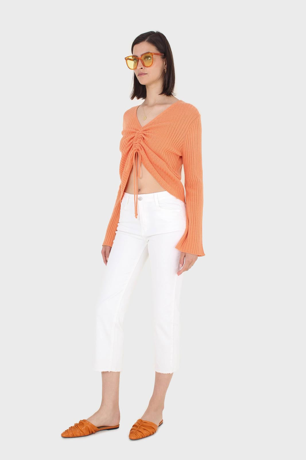 White cut bottom boyfriend jeans - 2005_4