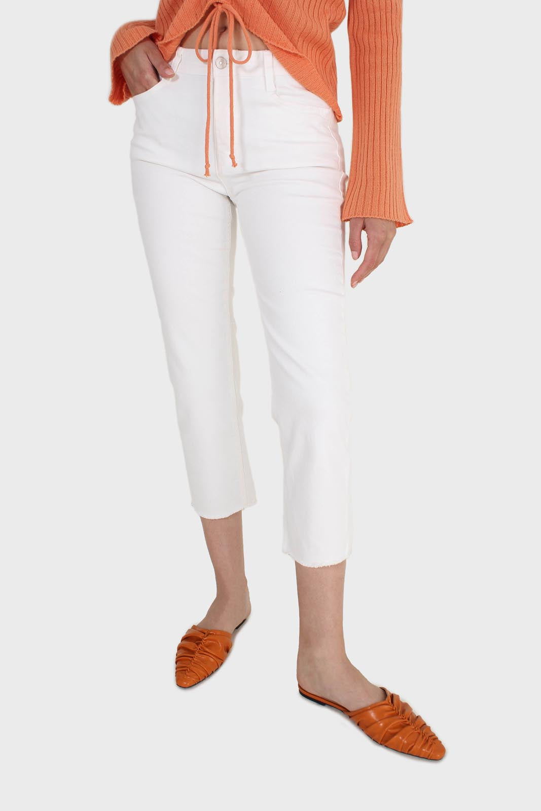 White cut bottom boyfriend jeans - 2005_1