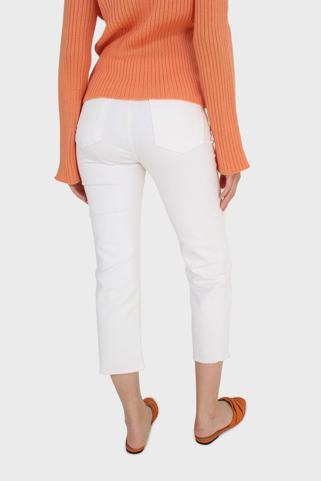 White cut bottom boyfriend jeans - 2005_2