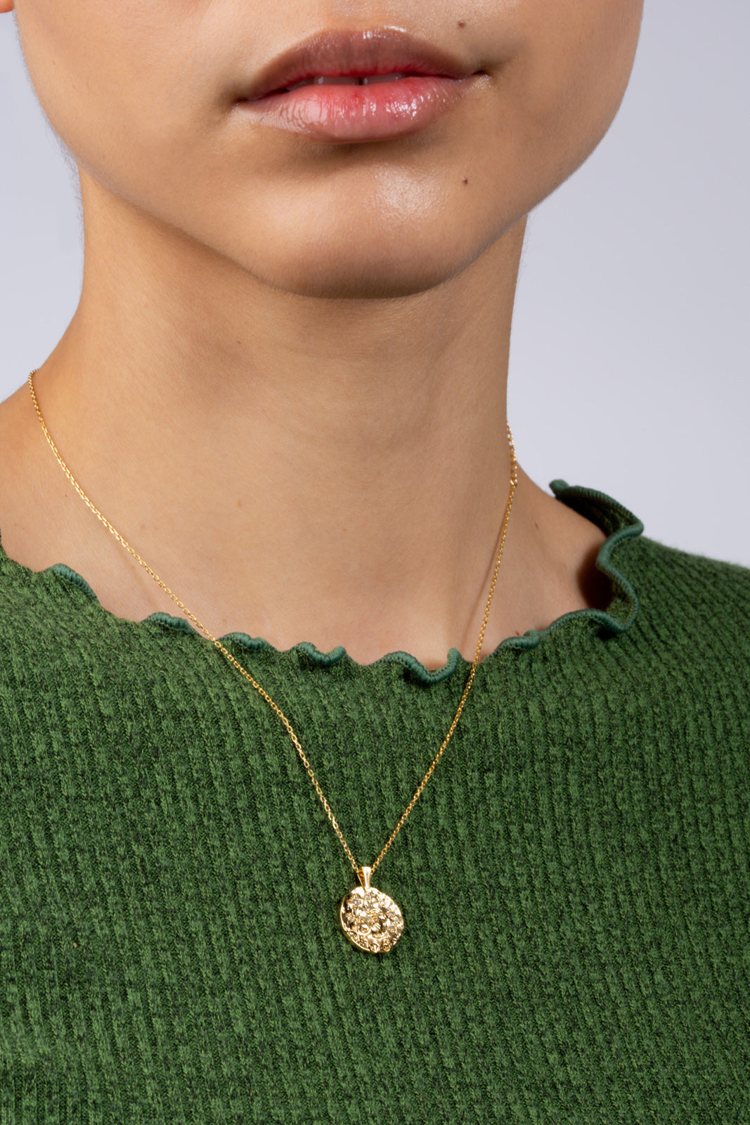 Gold zodiac charm necklace - Capricorn_3