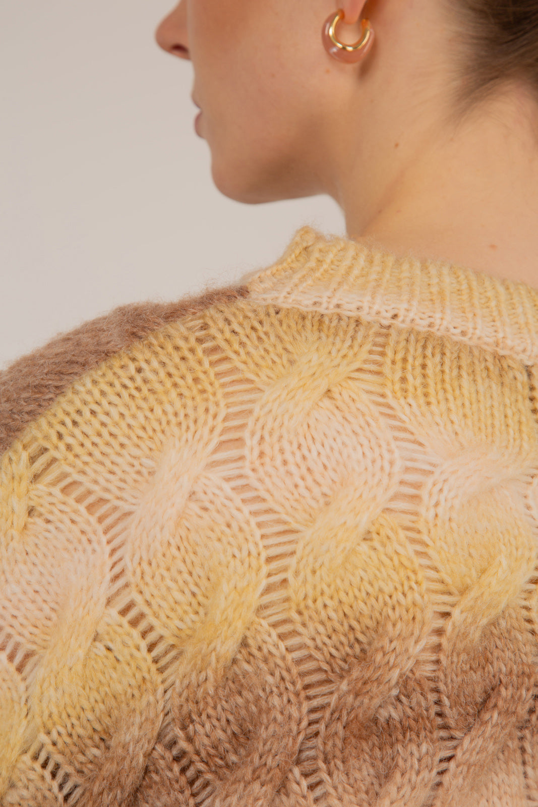 Beige and yellow dip striped jumper_7