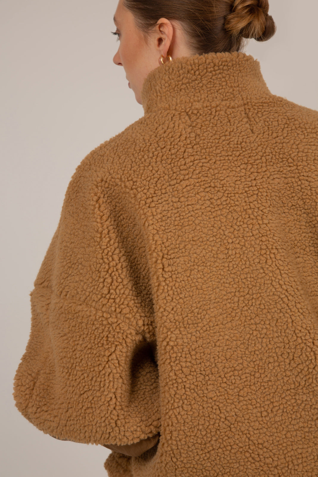 Camel teddy patch pocket jacket_7