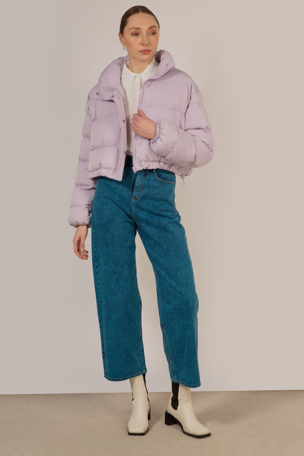 Lilac cropped puffer jacket_8