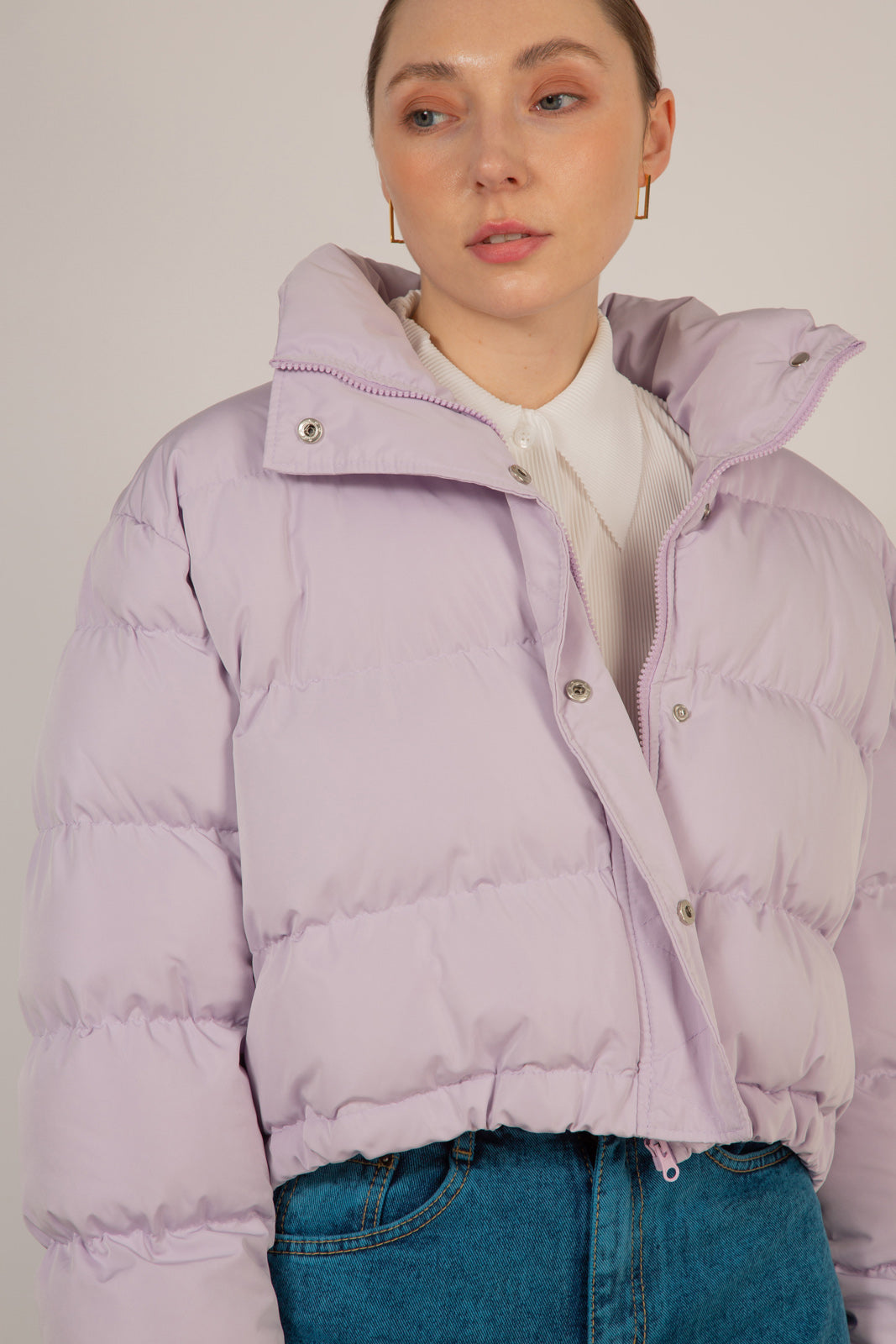 Lilac cropped puffer jacket_3