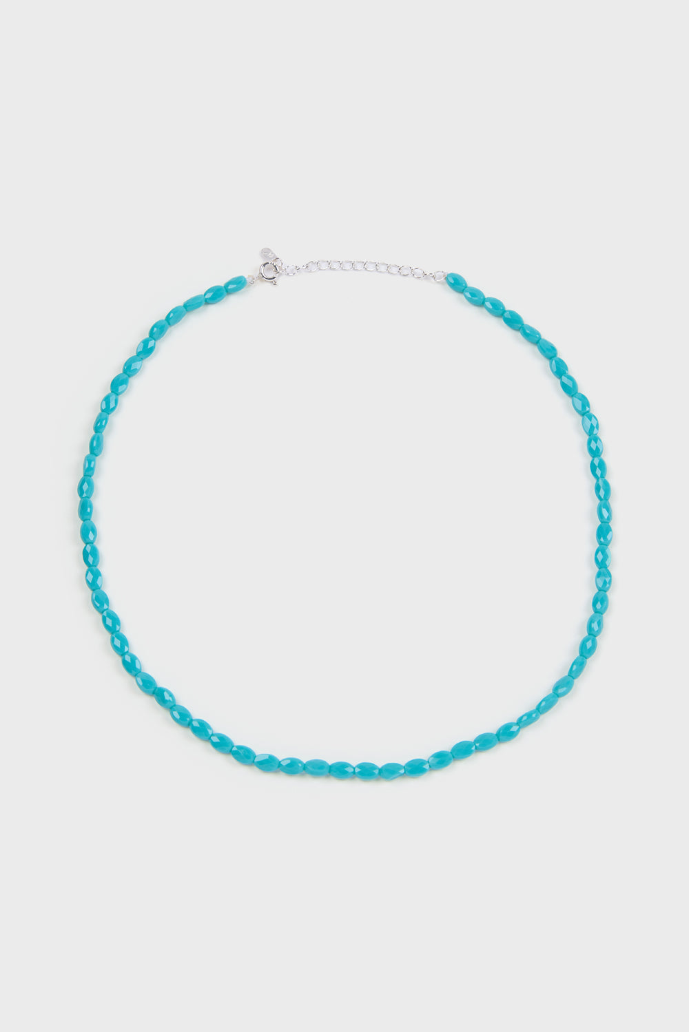 Aqua blue beaded necklace_2