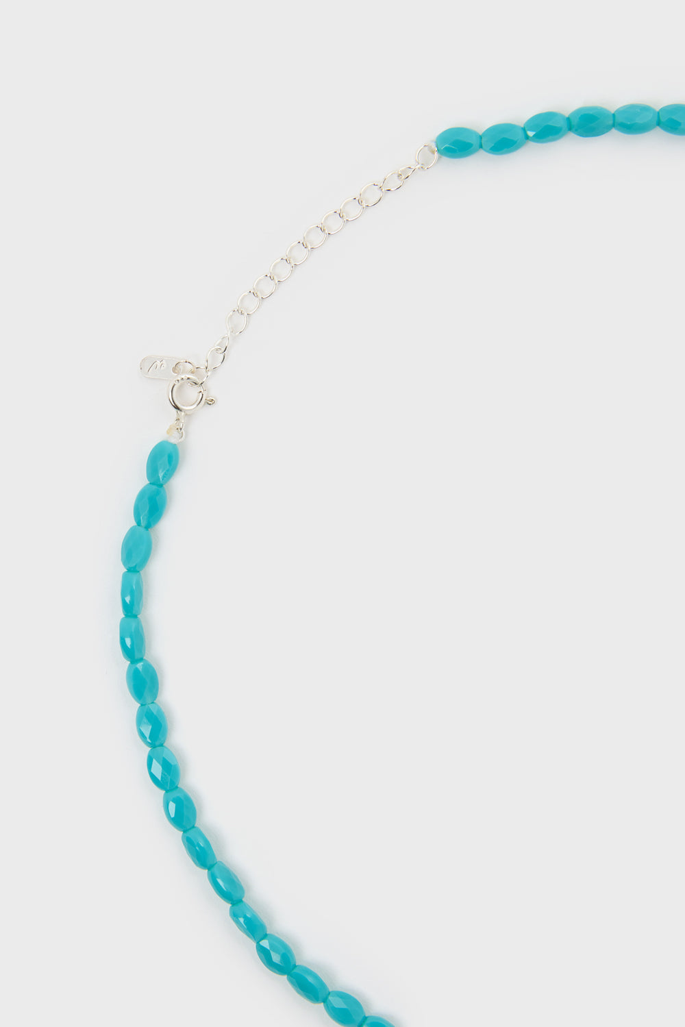 Aqua blue beaded necklace_3