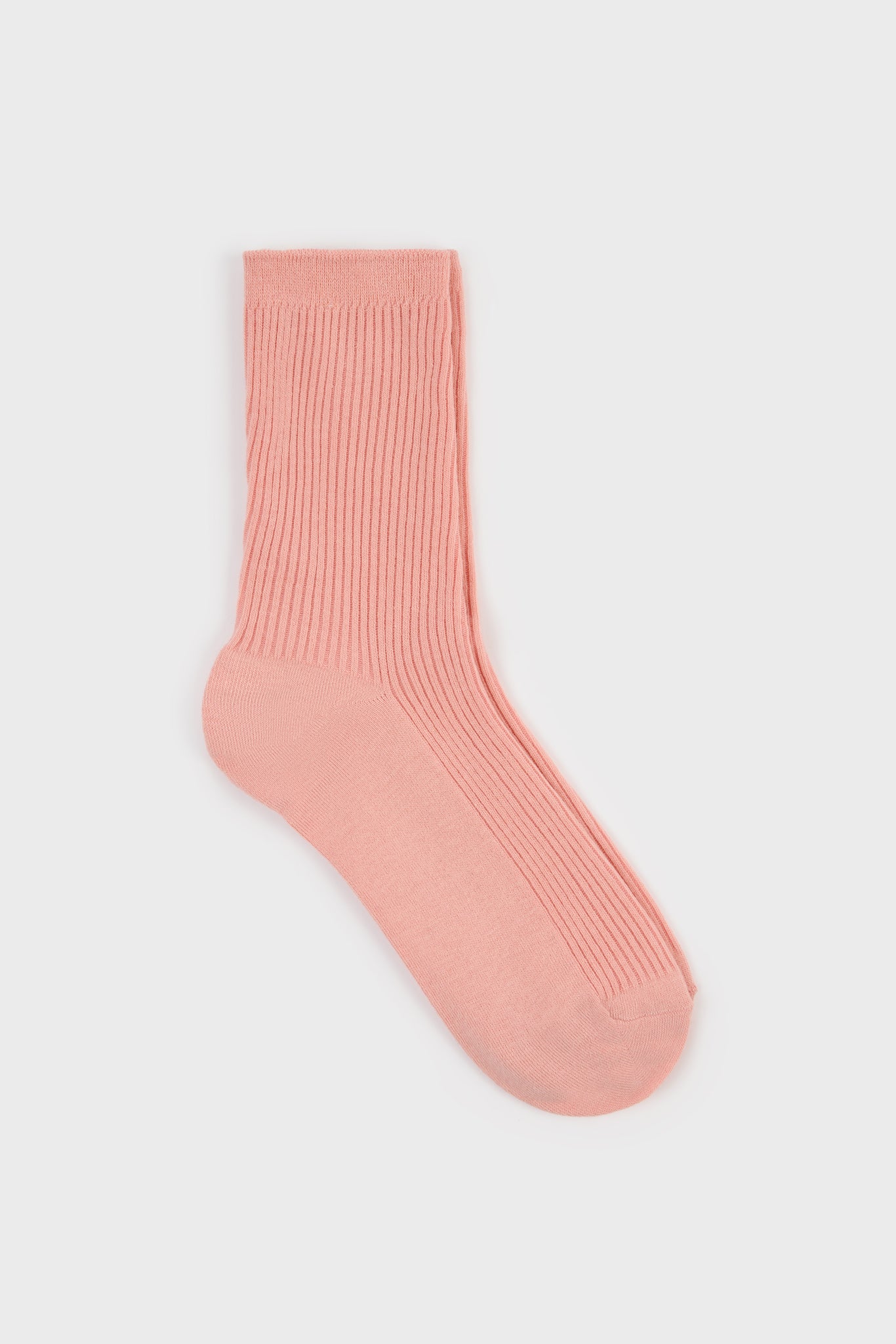 Baby pink classic ribbed socks_1