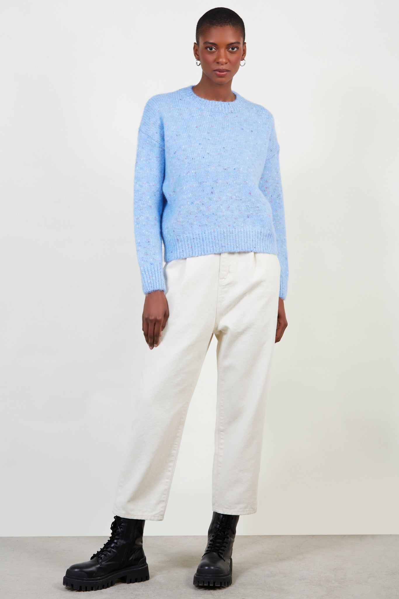 Baby blue rainbow fleck smooth jumper_2