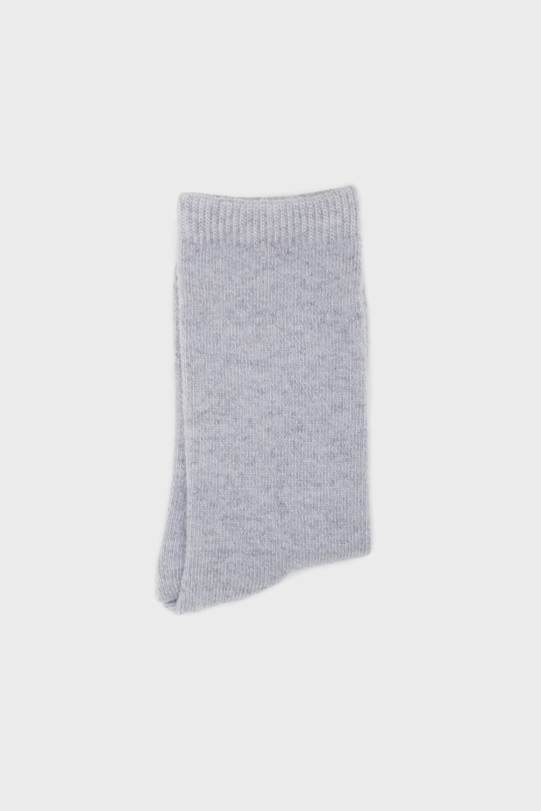 Grey blue smooth cashmere wool blend socks_4