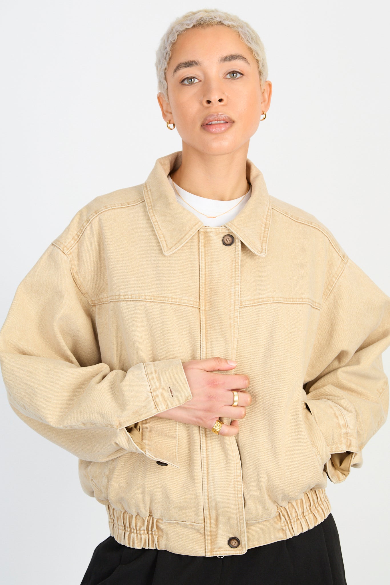 Beige denim jacket_1
