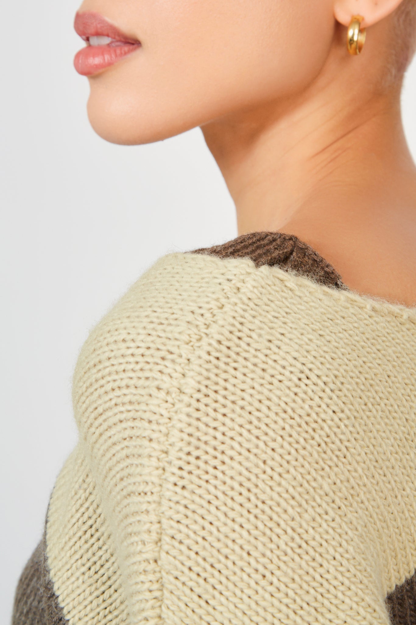 Beige colourblock wide jumper_4