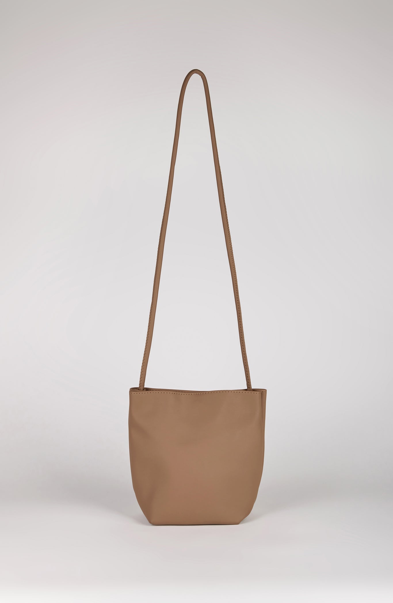 Beige vegan leather small cross body bag_1