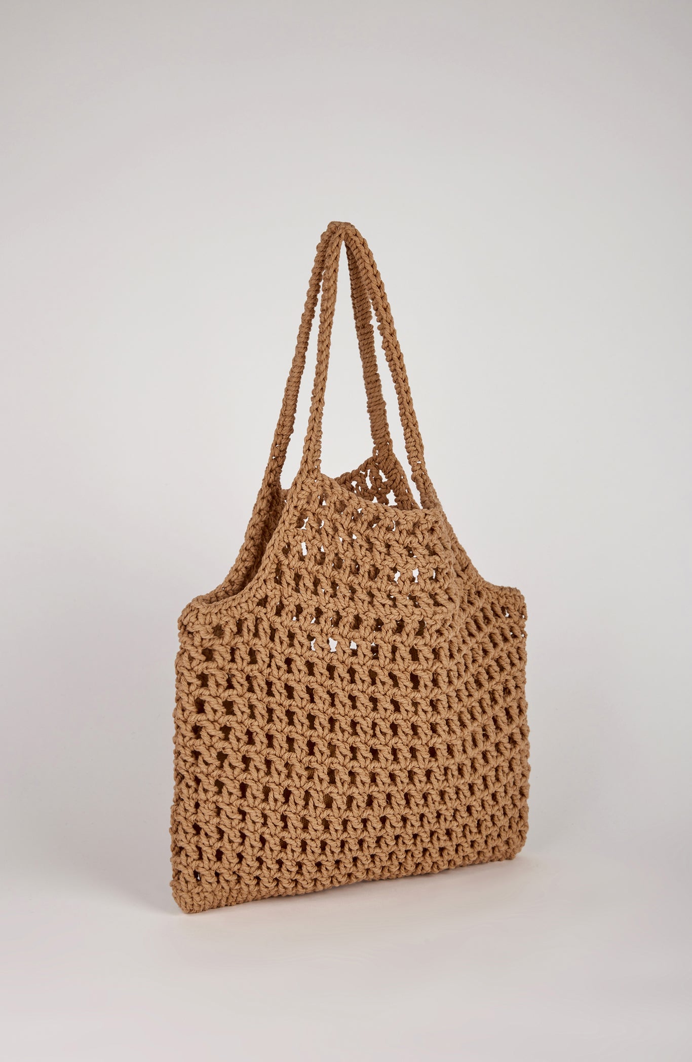 Beige woven hobo bag_2