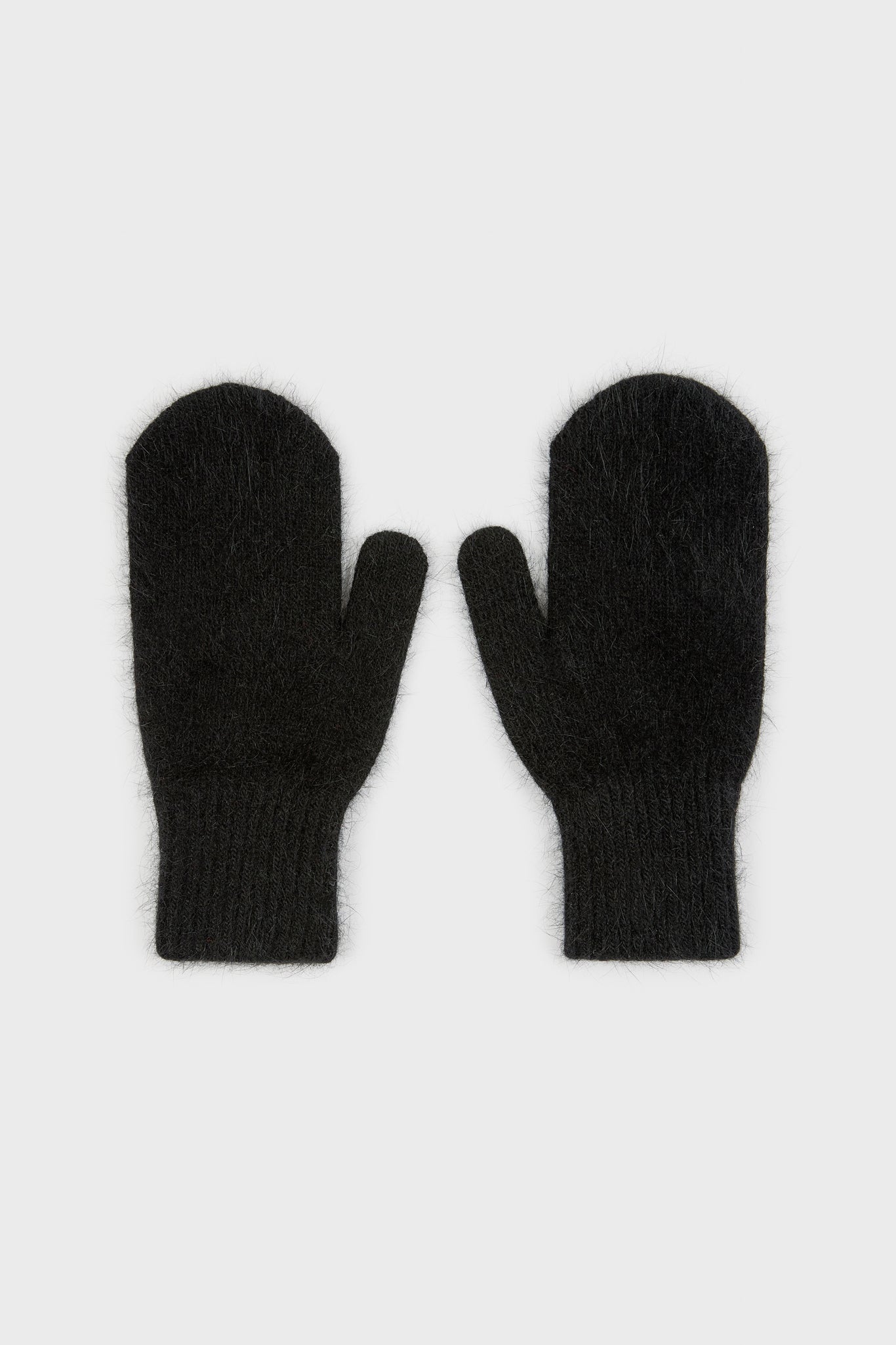 Black angora wool blend mittens_1