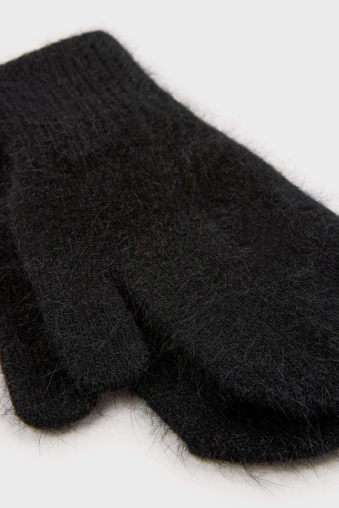 Black angora wool blend mittens_4