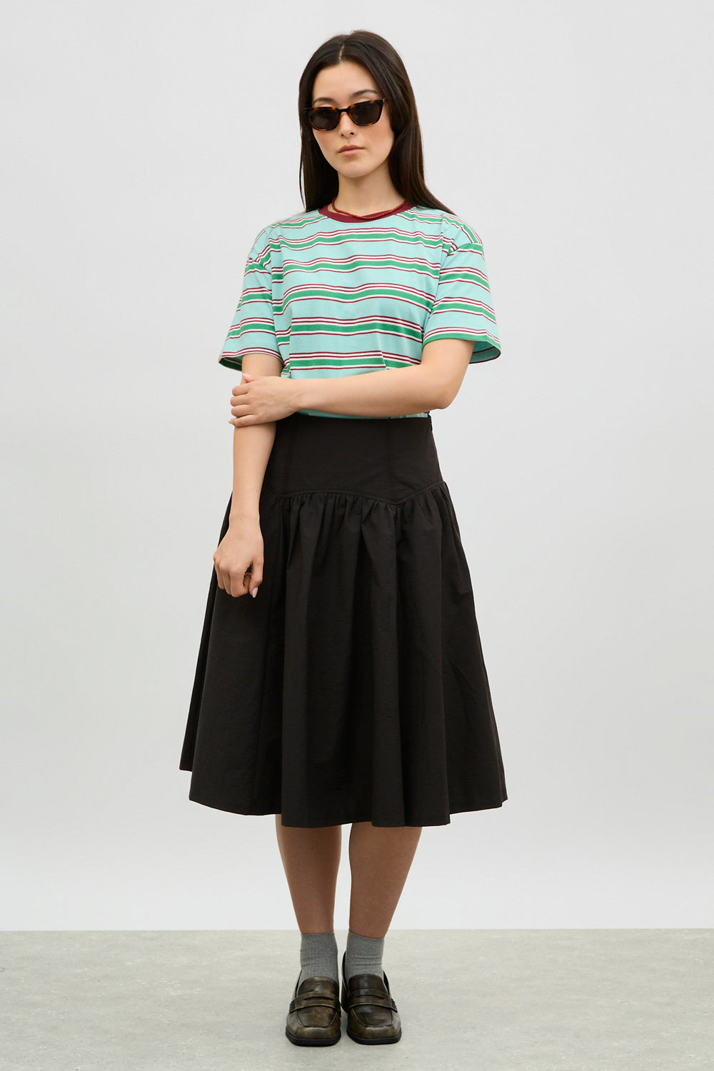 Black drop waist skirt_4