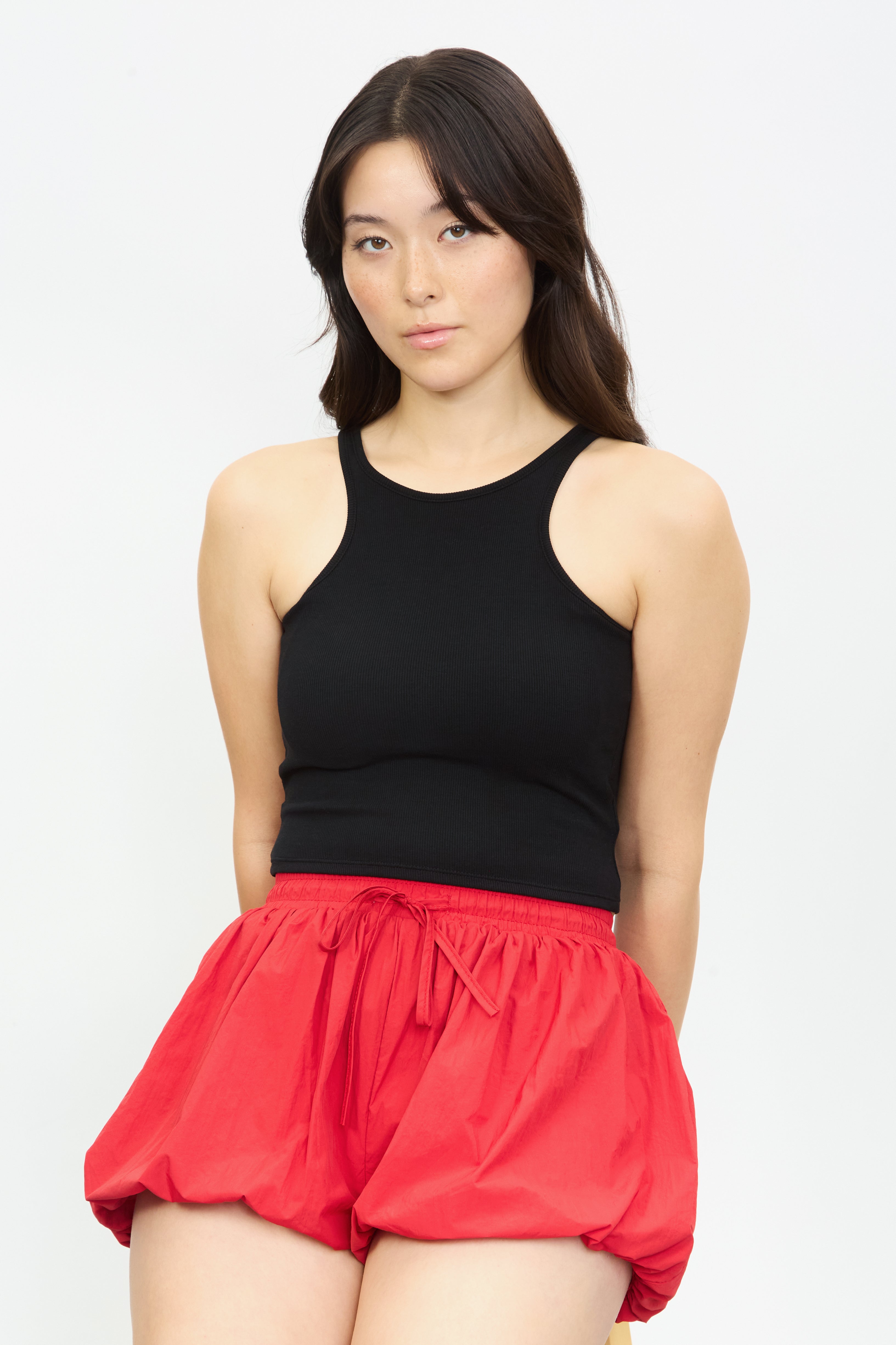 Black jersey halter tank_5