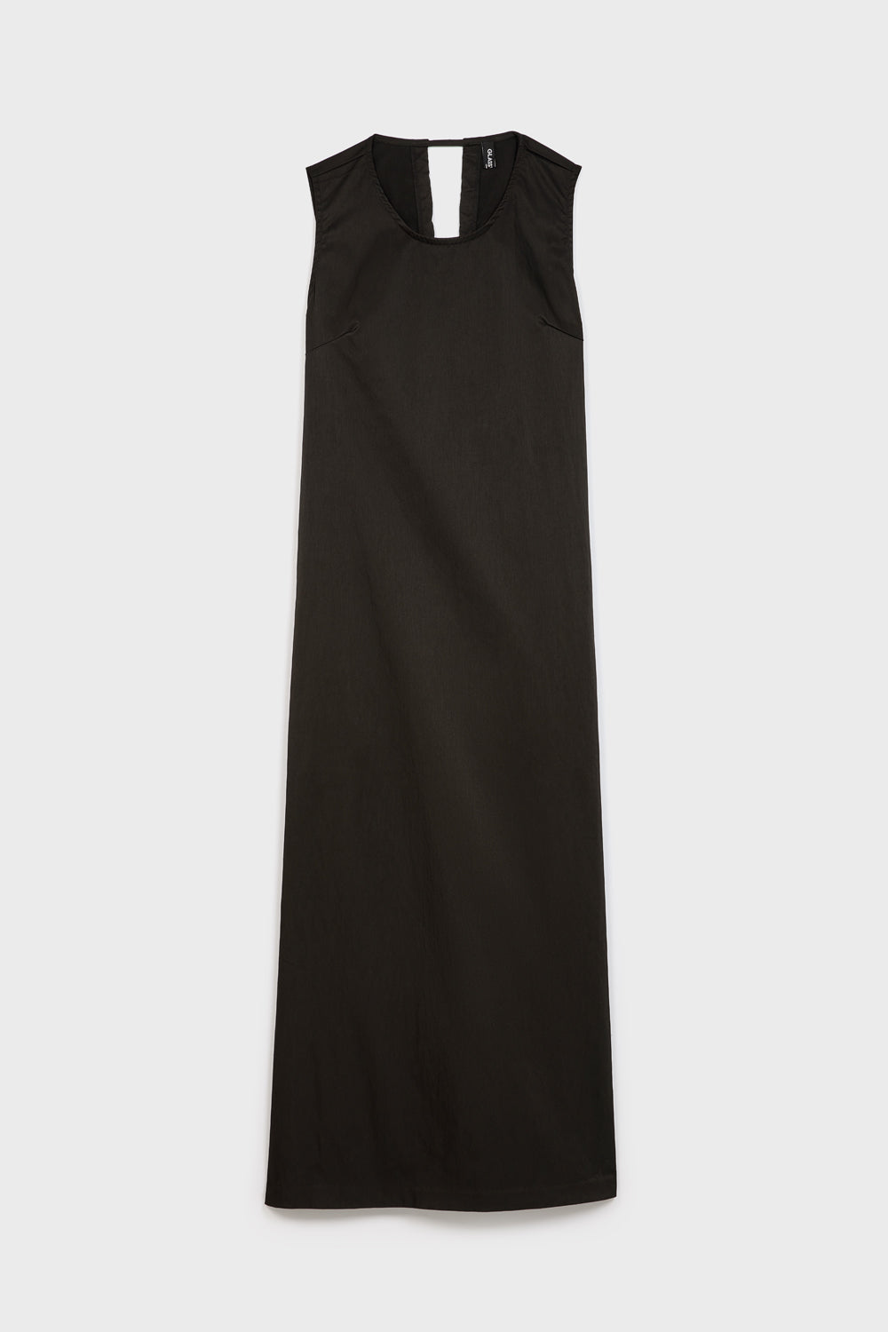 Black looped tie back dress_7