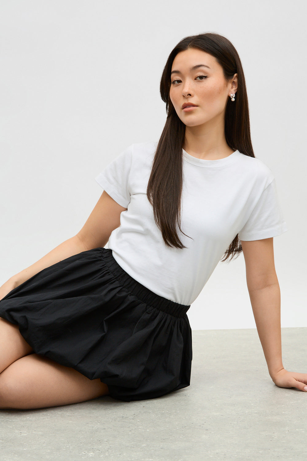 Black mini bubble skirt_5
