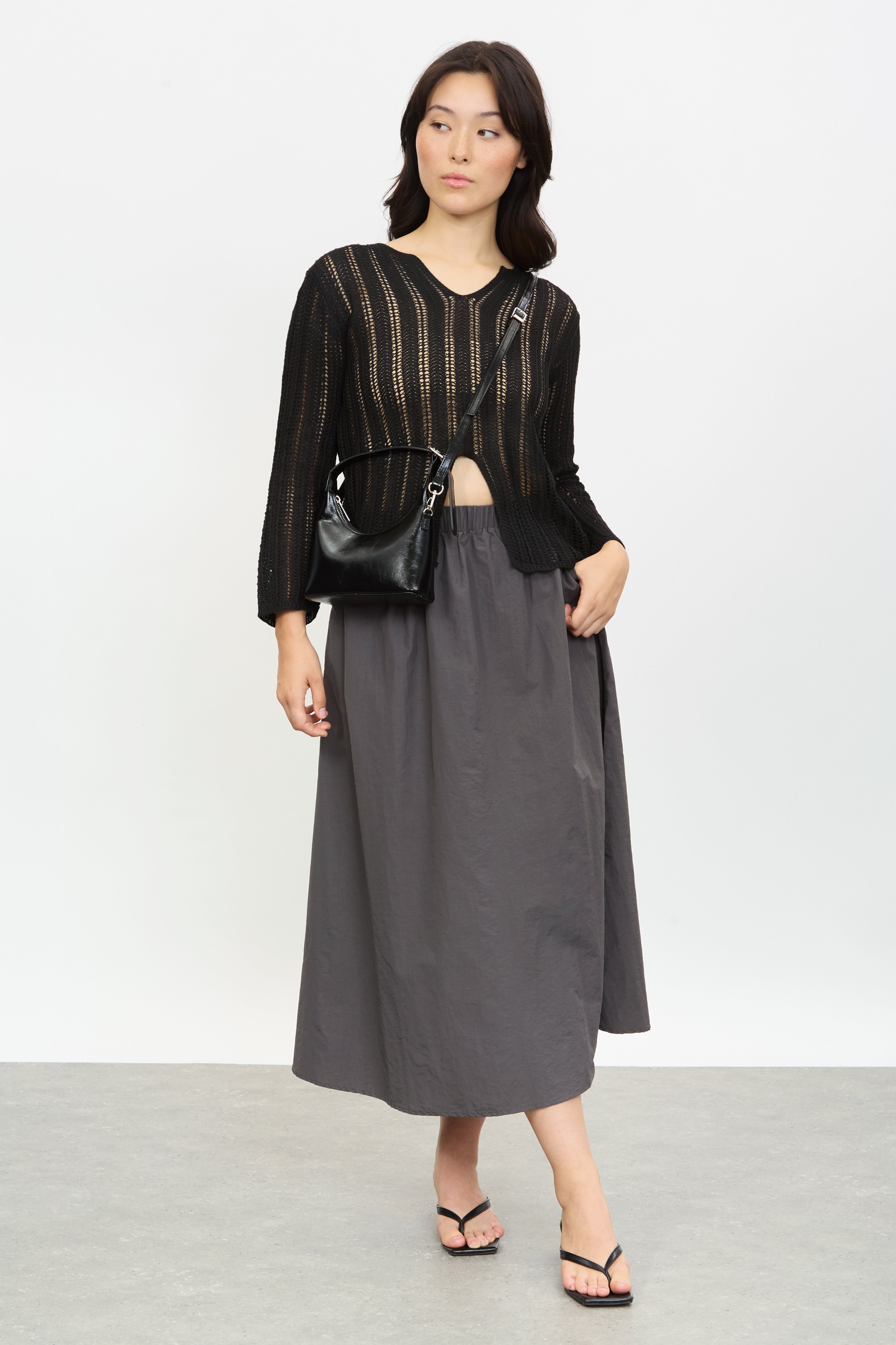 Black sheer knit jumper_5