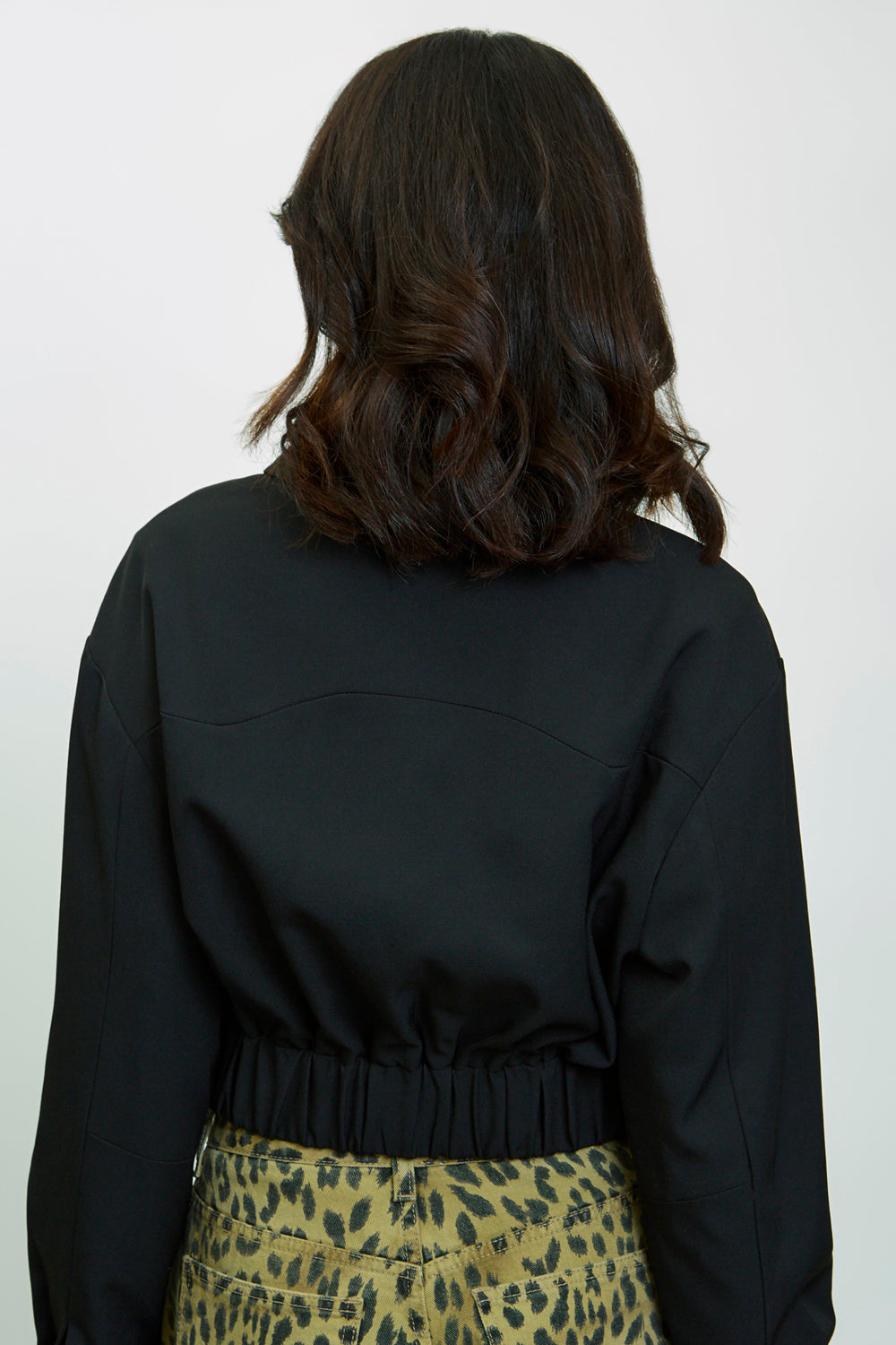 Black smart bomber jacket_3