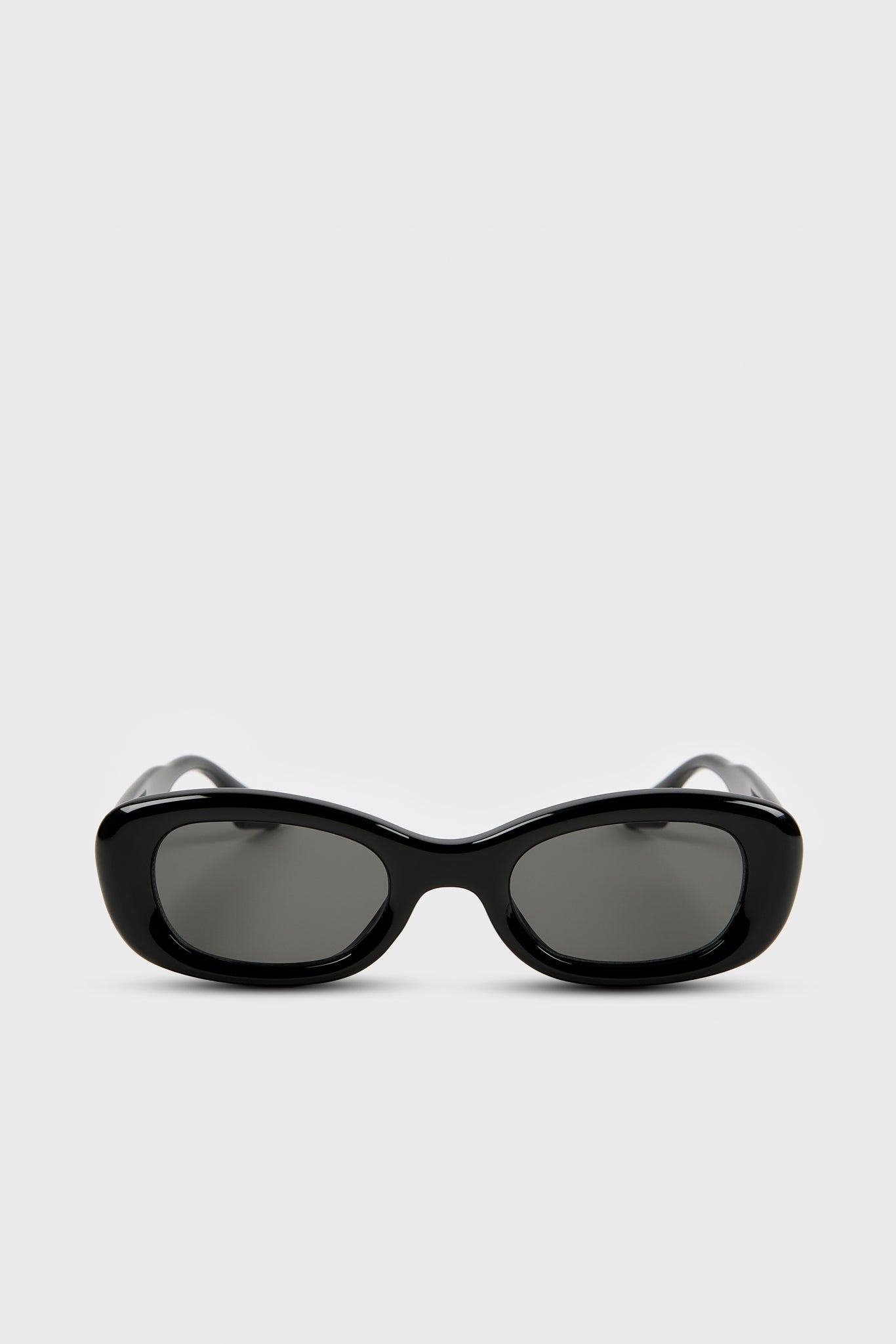 Black thick sloping rectangle sunglasses_1