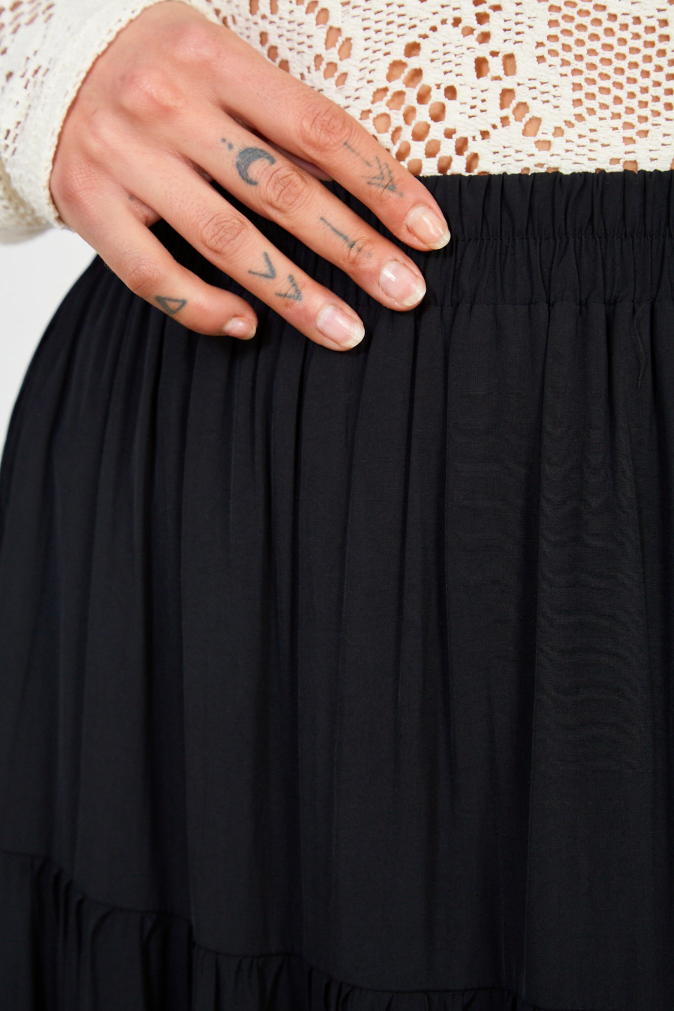 Black tiered maxi skirt_3