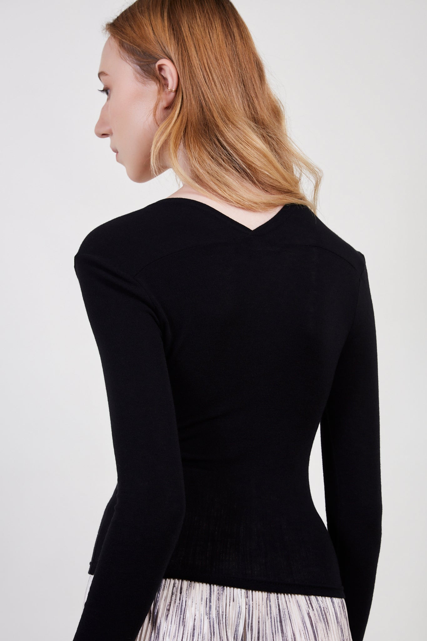 Black layered sleeved tube top_4