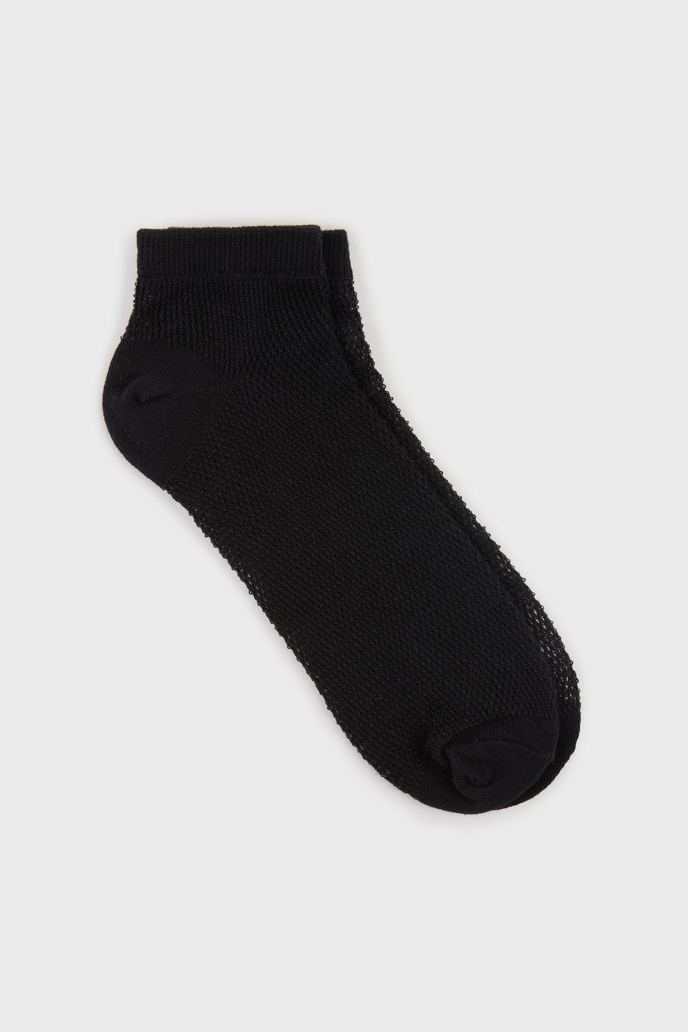 Black mesh ankle socks_2