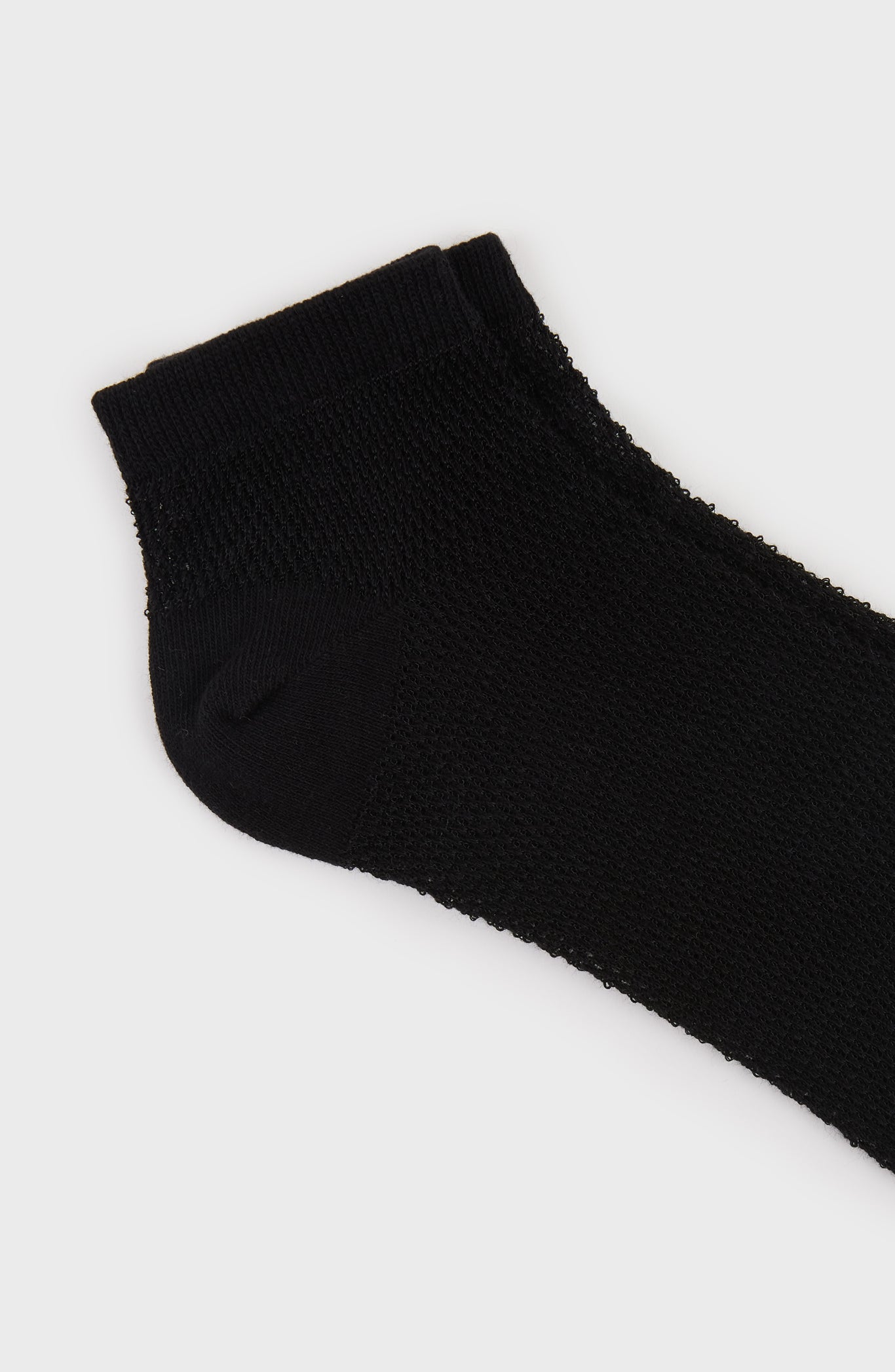 Black mesh ankle socks_3