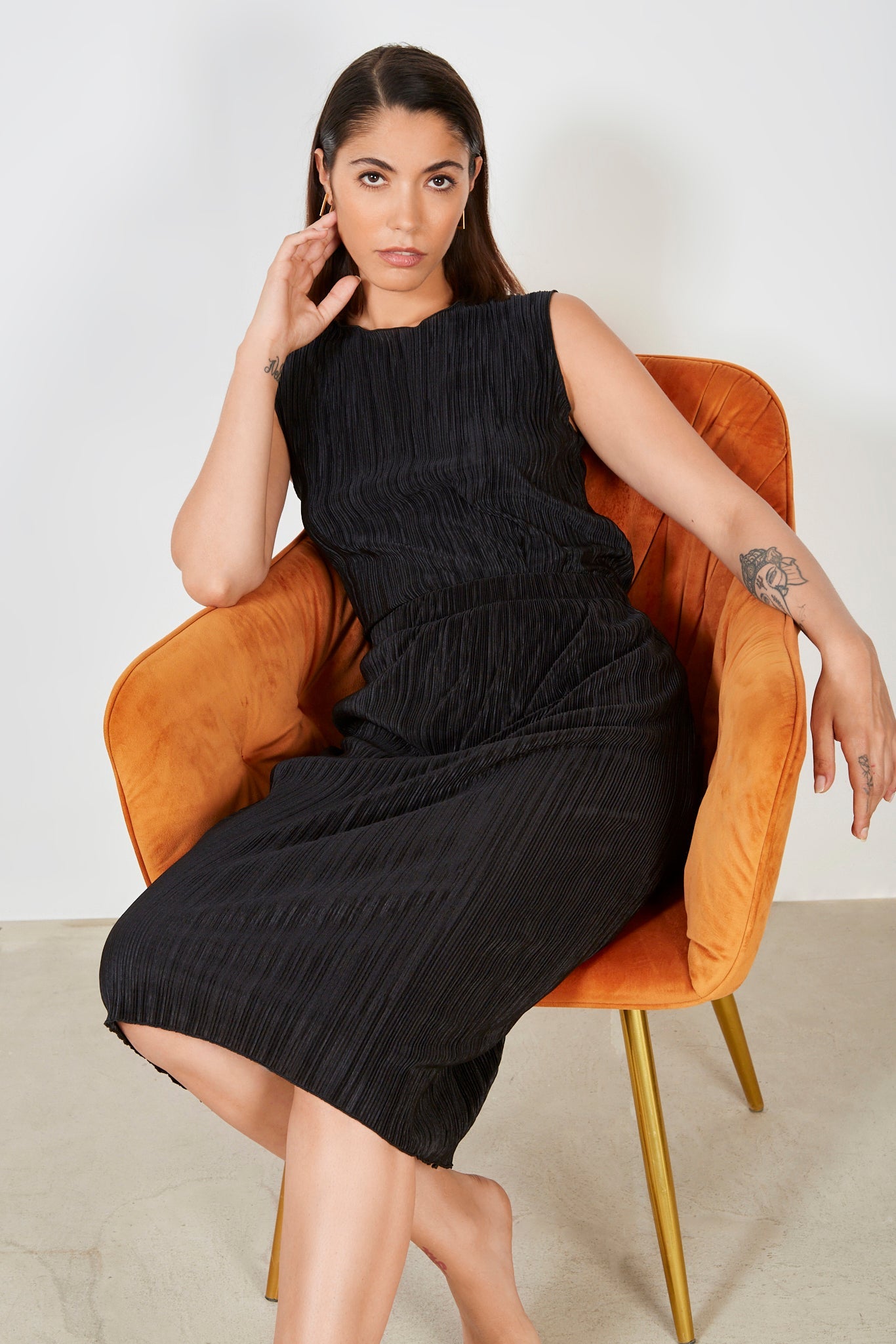 Black ribbed skirt_4