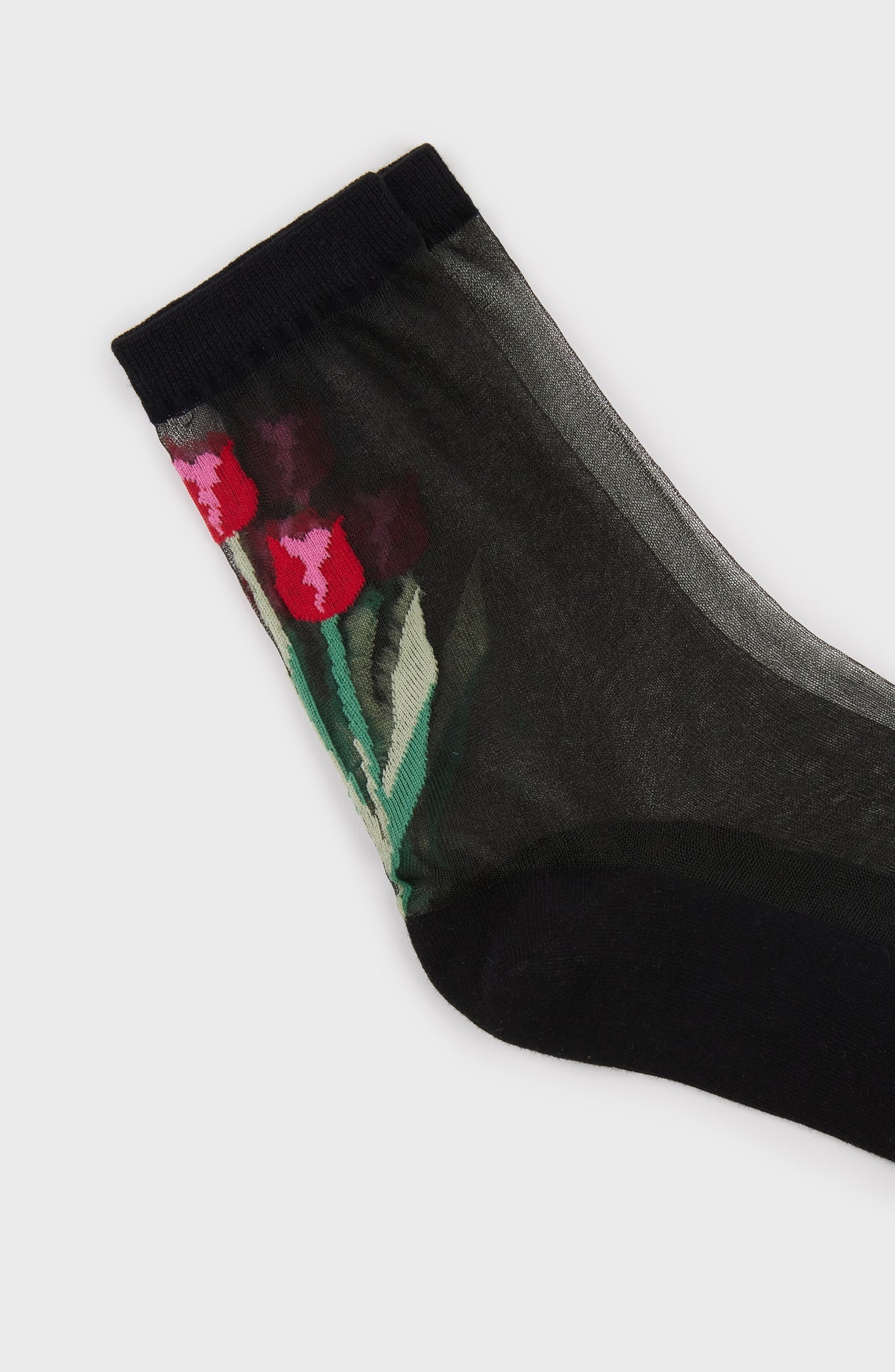 Black sheer tulip socks_3