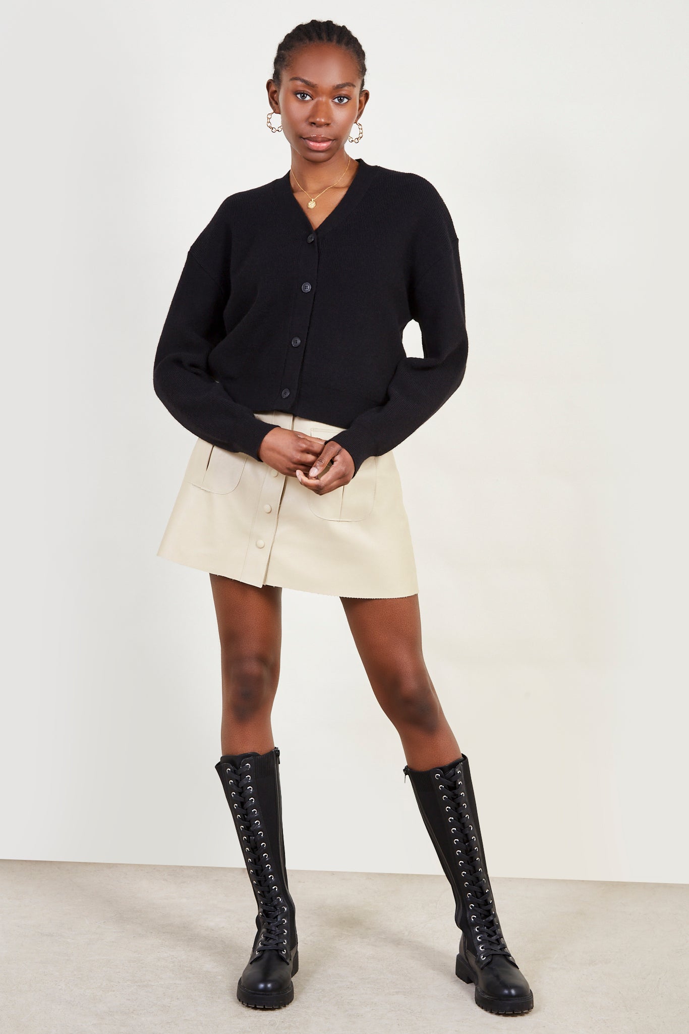 Black smart cardigan_3