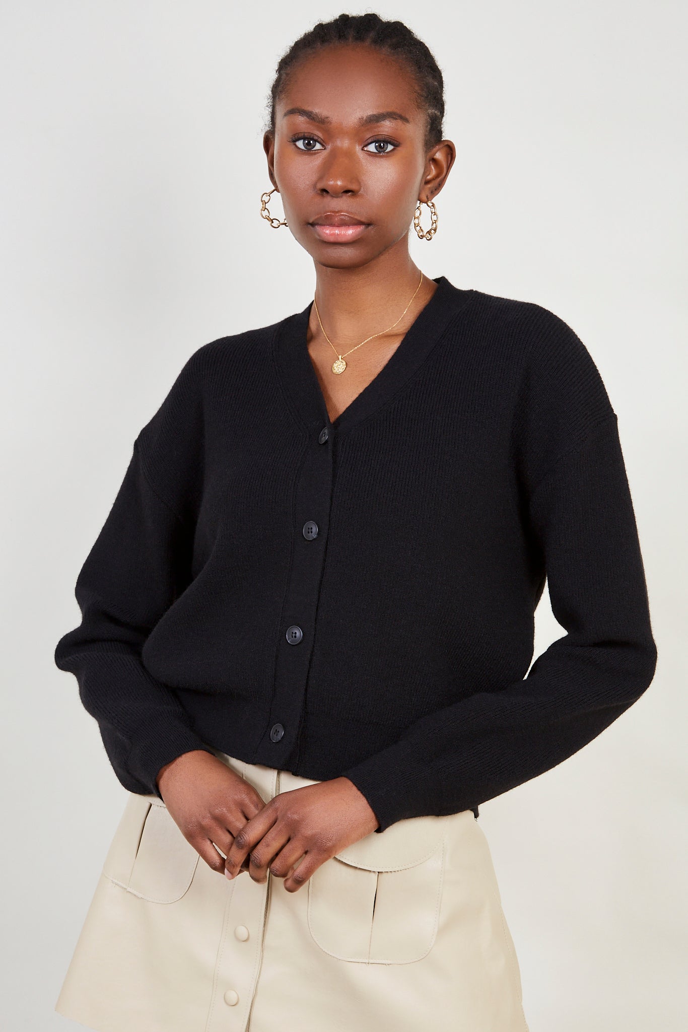 Black smart cardigan_1