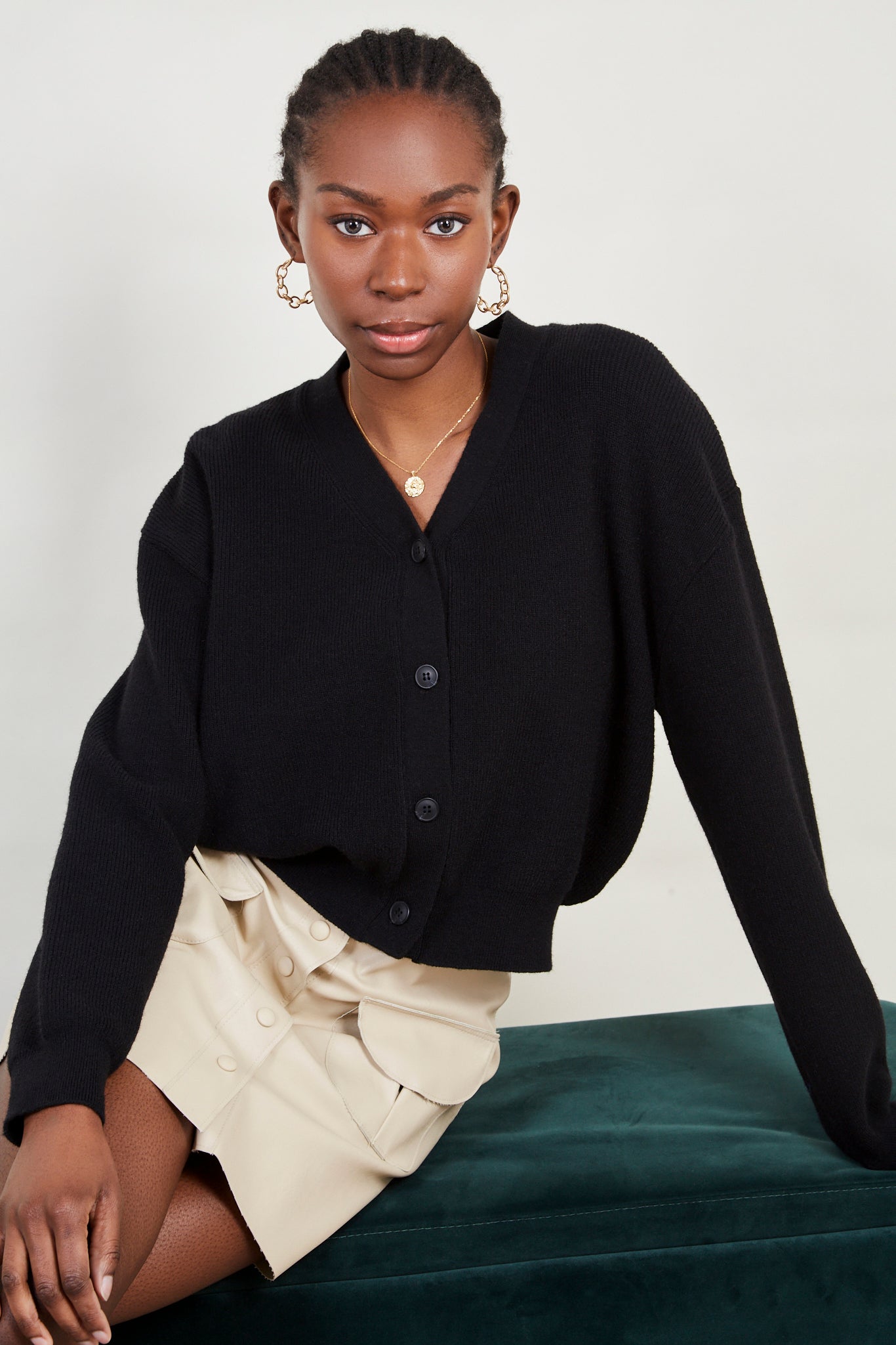Black smart cardigan_5
